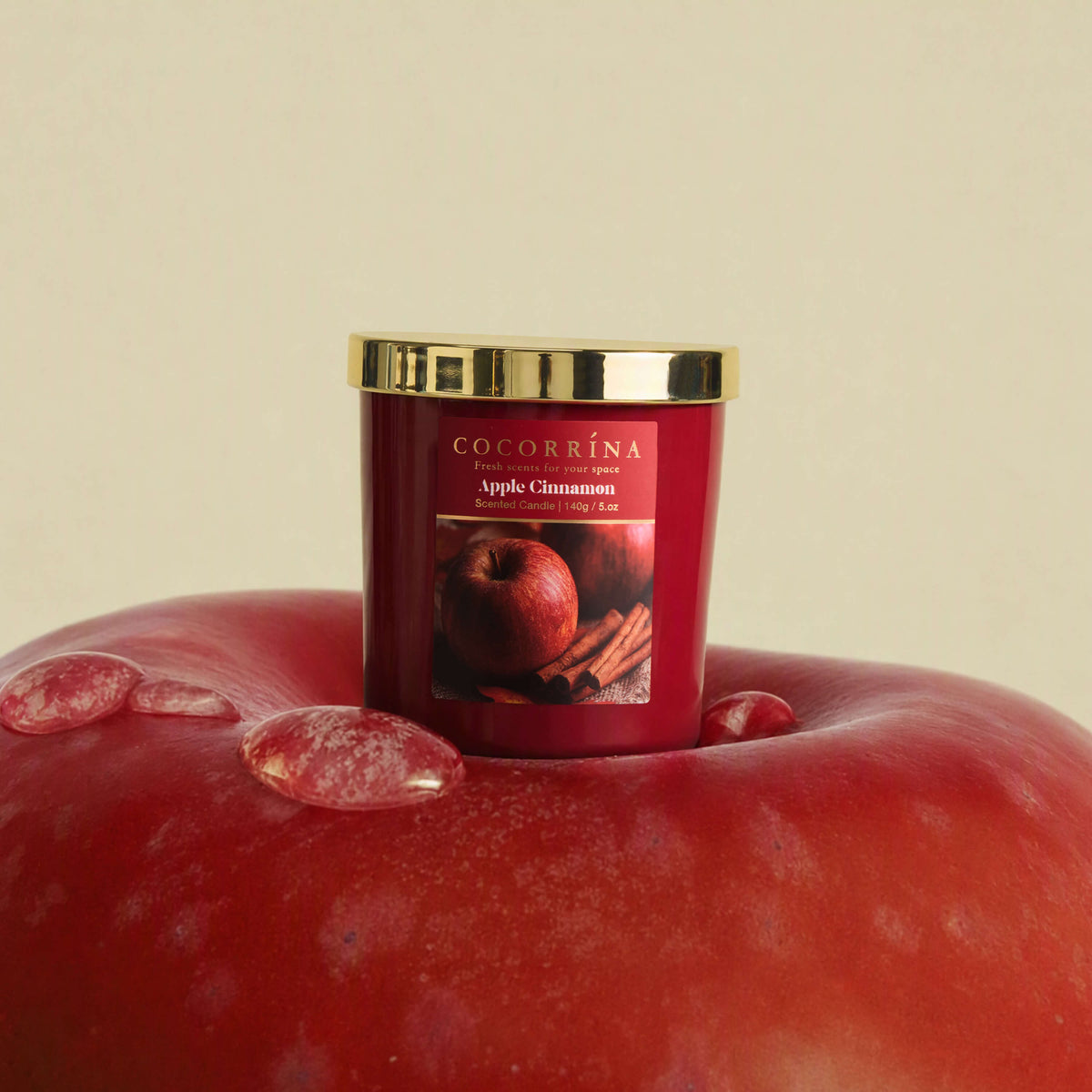 COCORRÍNA 5.oz Apple Cinnamon Candle(Pre-order)