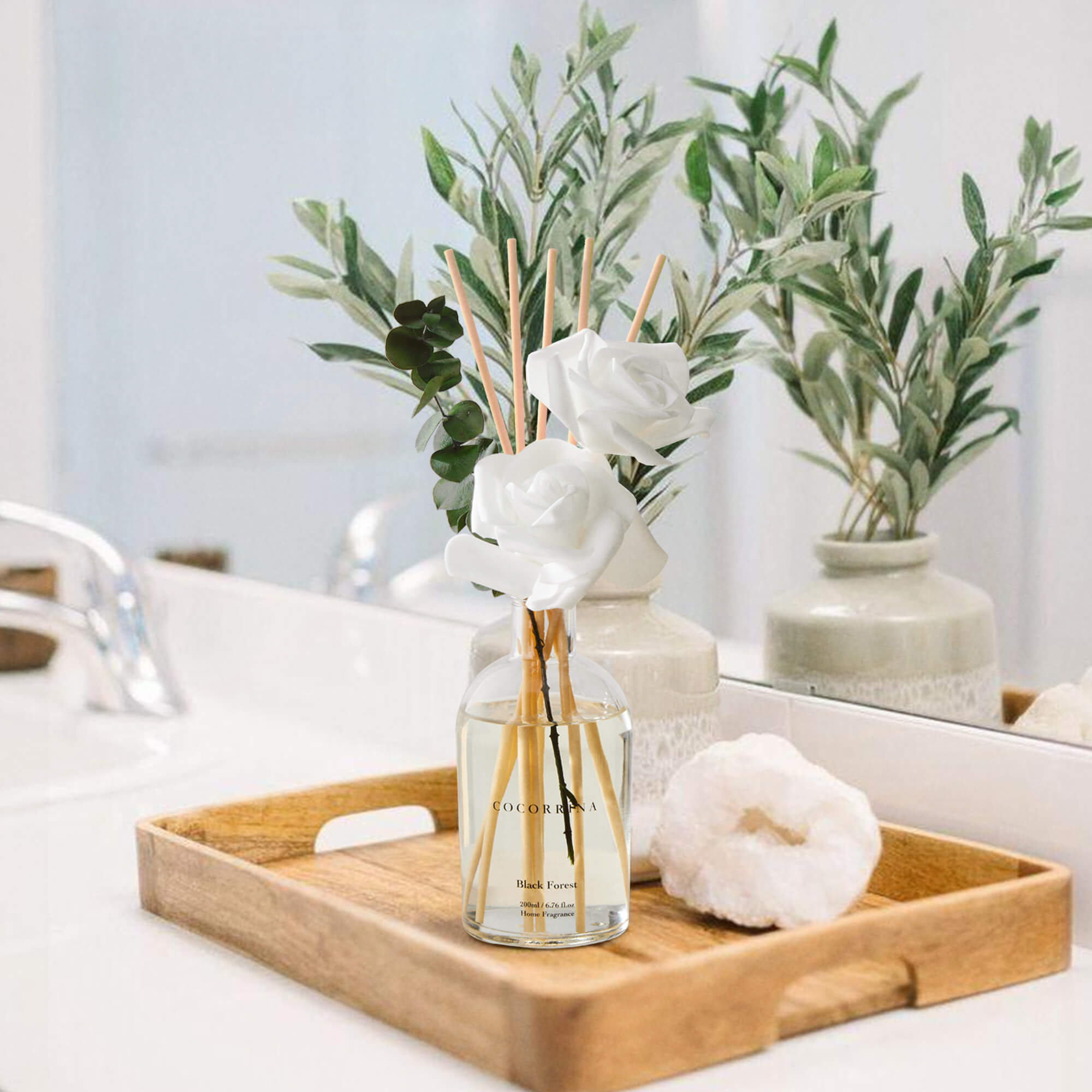 COCORRÍNA Black Forest White Rose Reed Diffuser