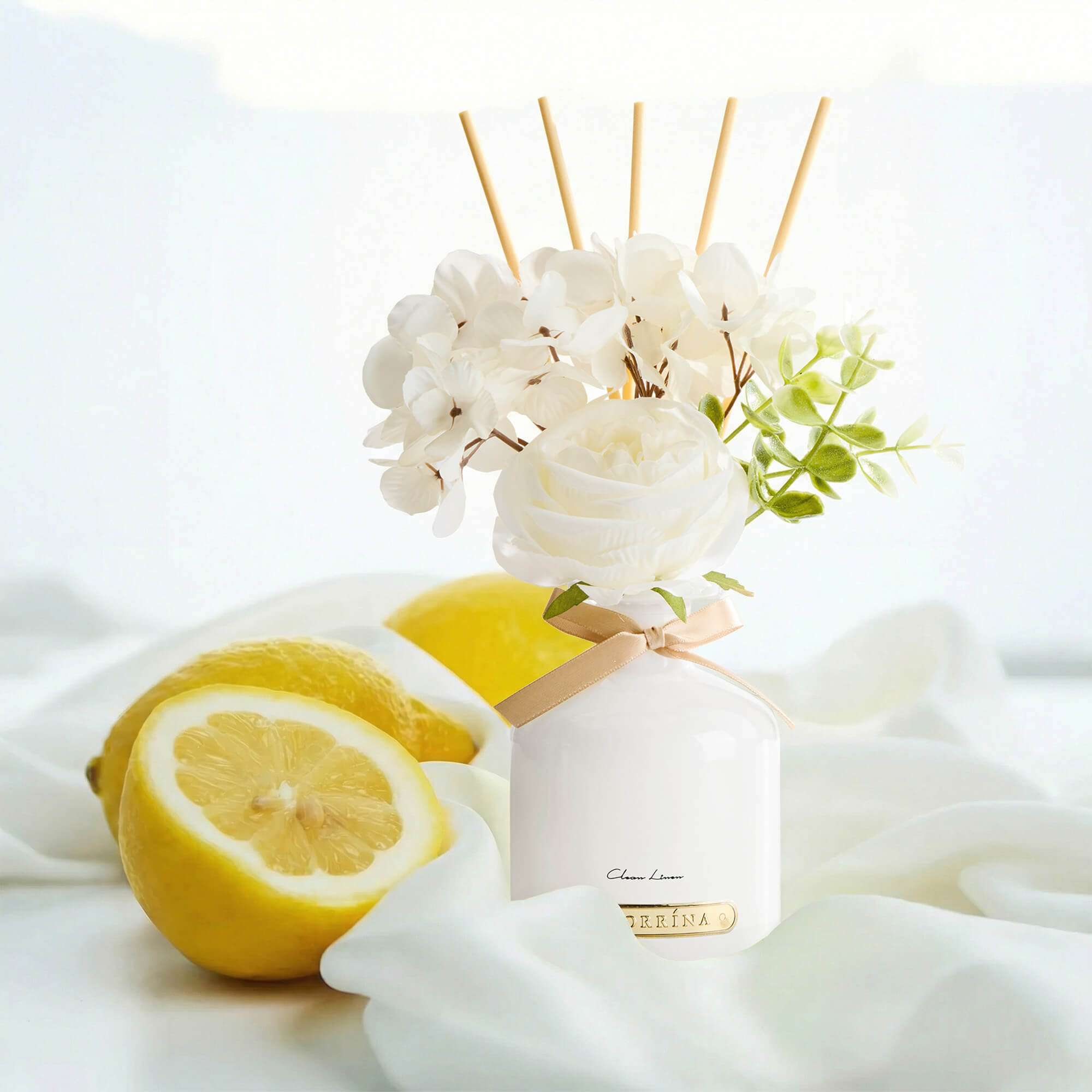 COCORRÍNA Clean Linen Reed Diffuser Set