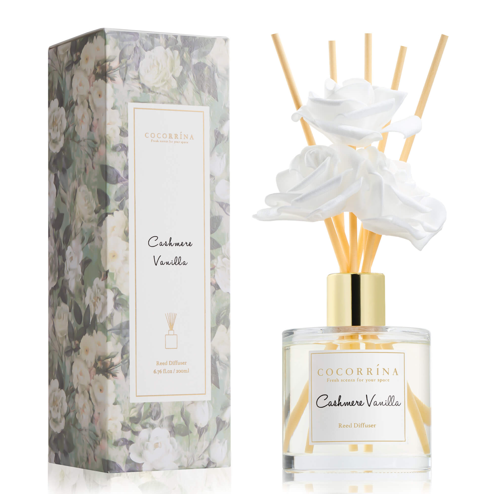 COCORRÍNA Cashmere Vanilla Reed Diffuser Set