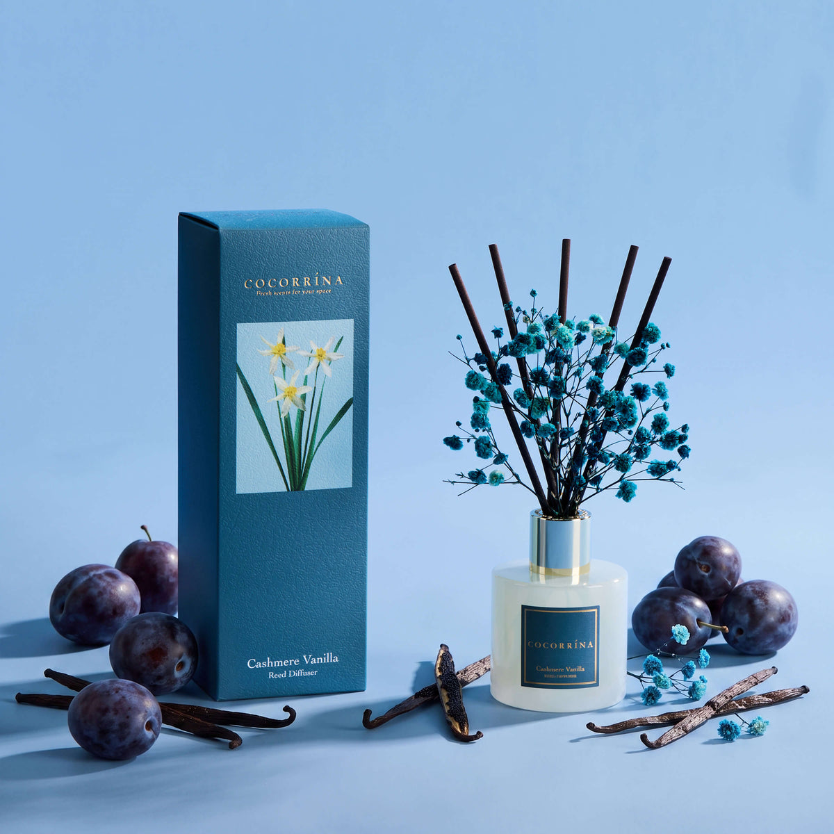 COCORRÍNA Cashmere Vanilla Reed Diffuser Set