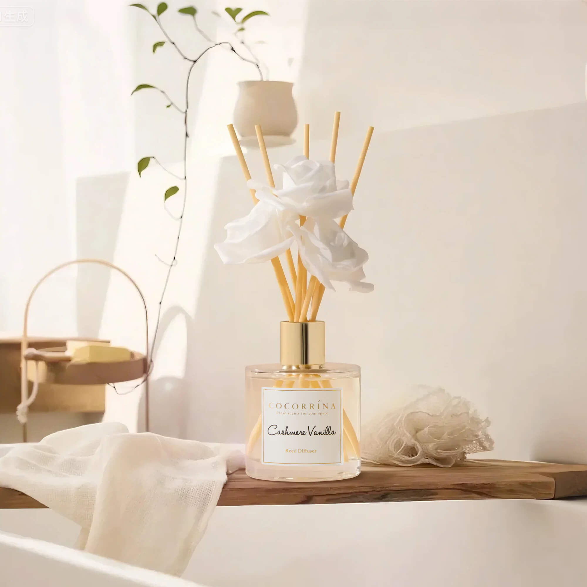 COCORRÍNA Cashmere Vanilla Reed Diffuser Set