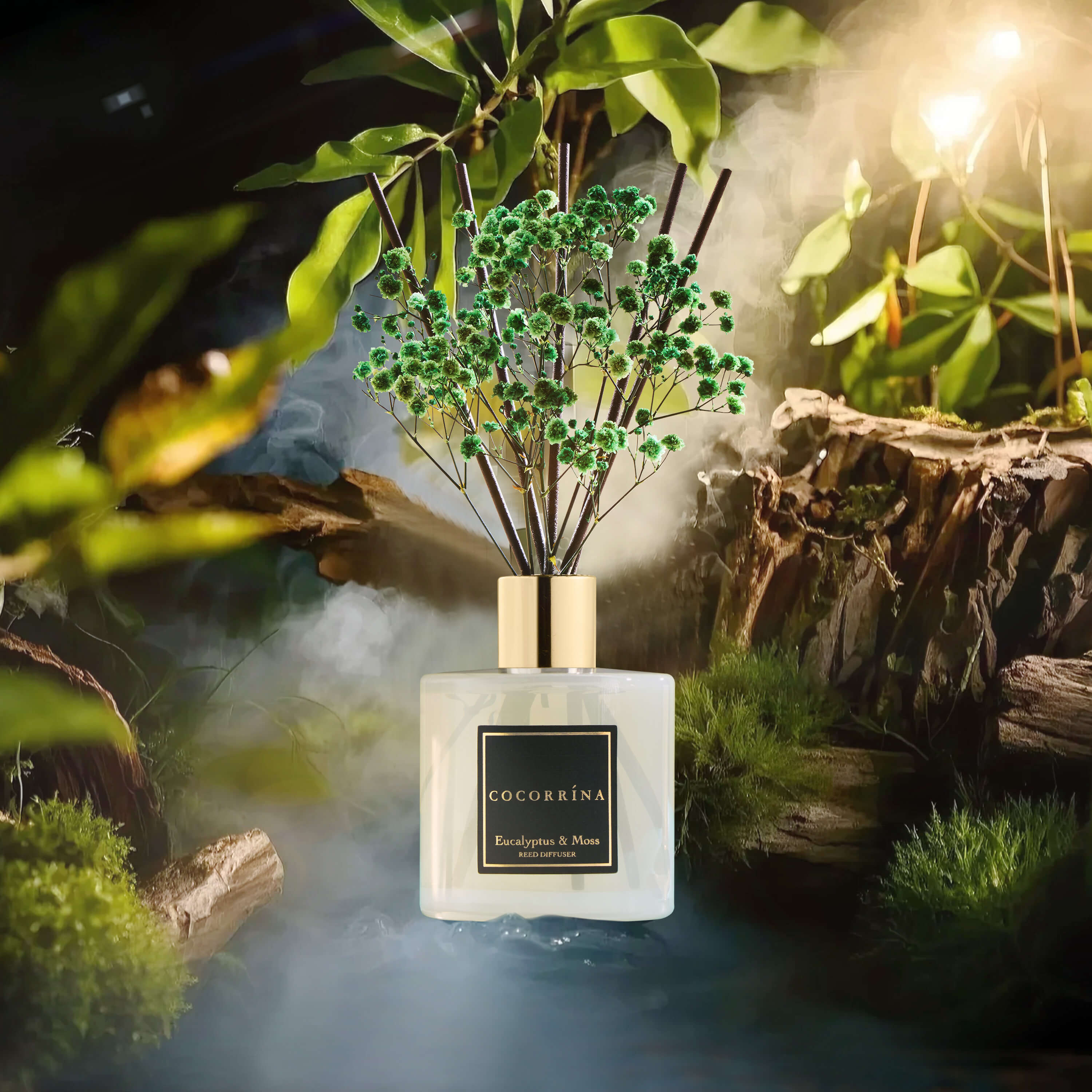 COCORRÍNA Eucalyptus Moss Reed Diffuser Set