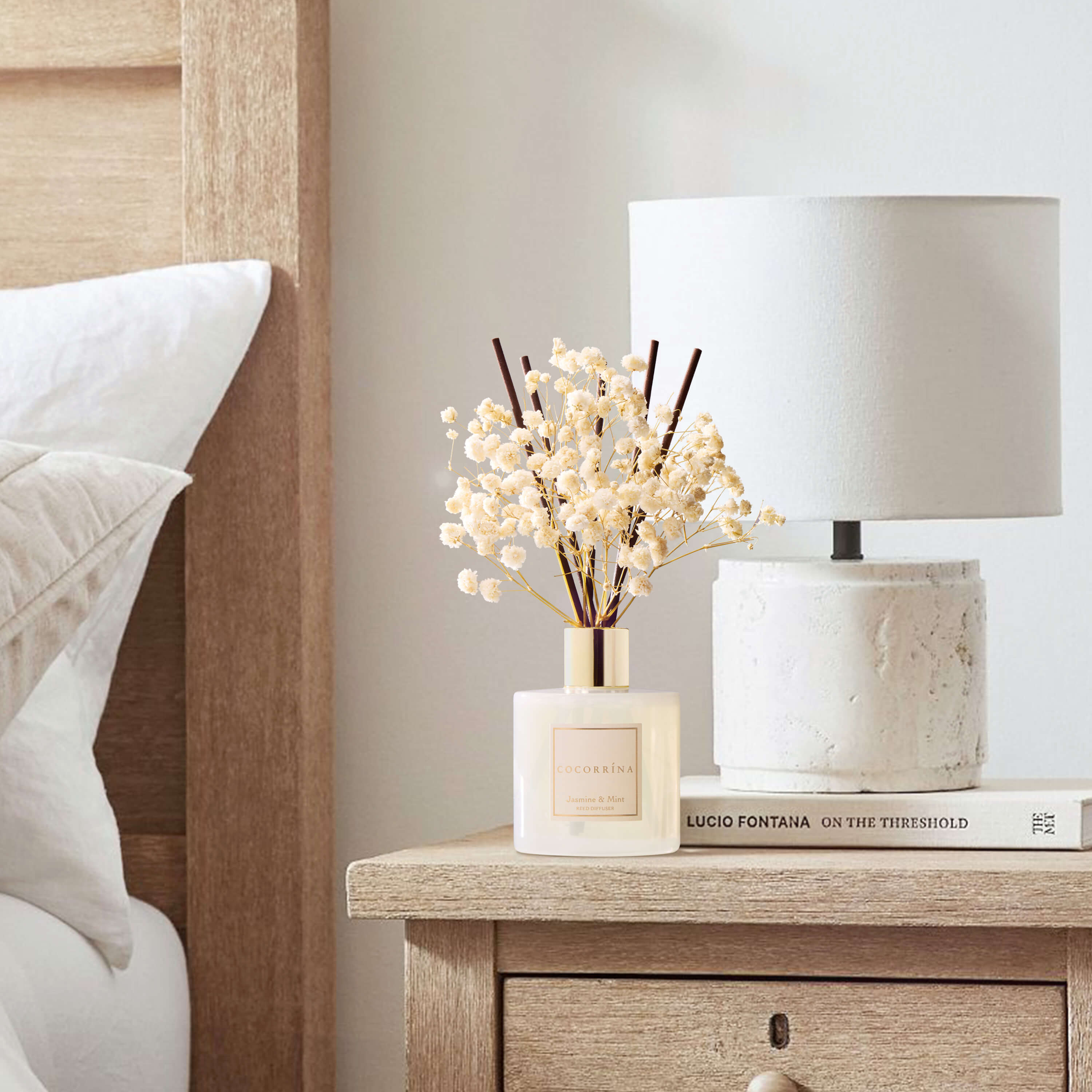 COCORRÍNA Jasmine & Mint Reed Diffuser Set
