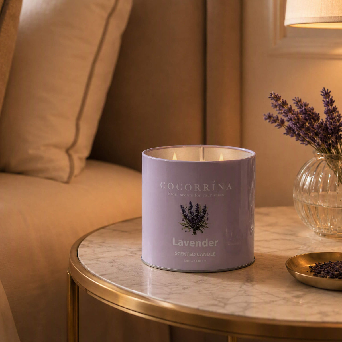 COCORRÍNA Lavender Jar Candle 14.82oz