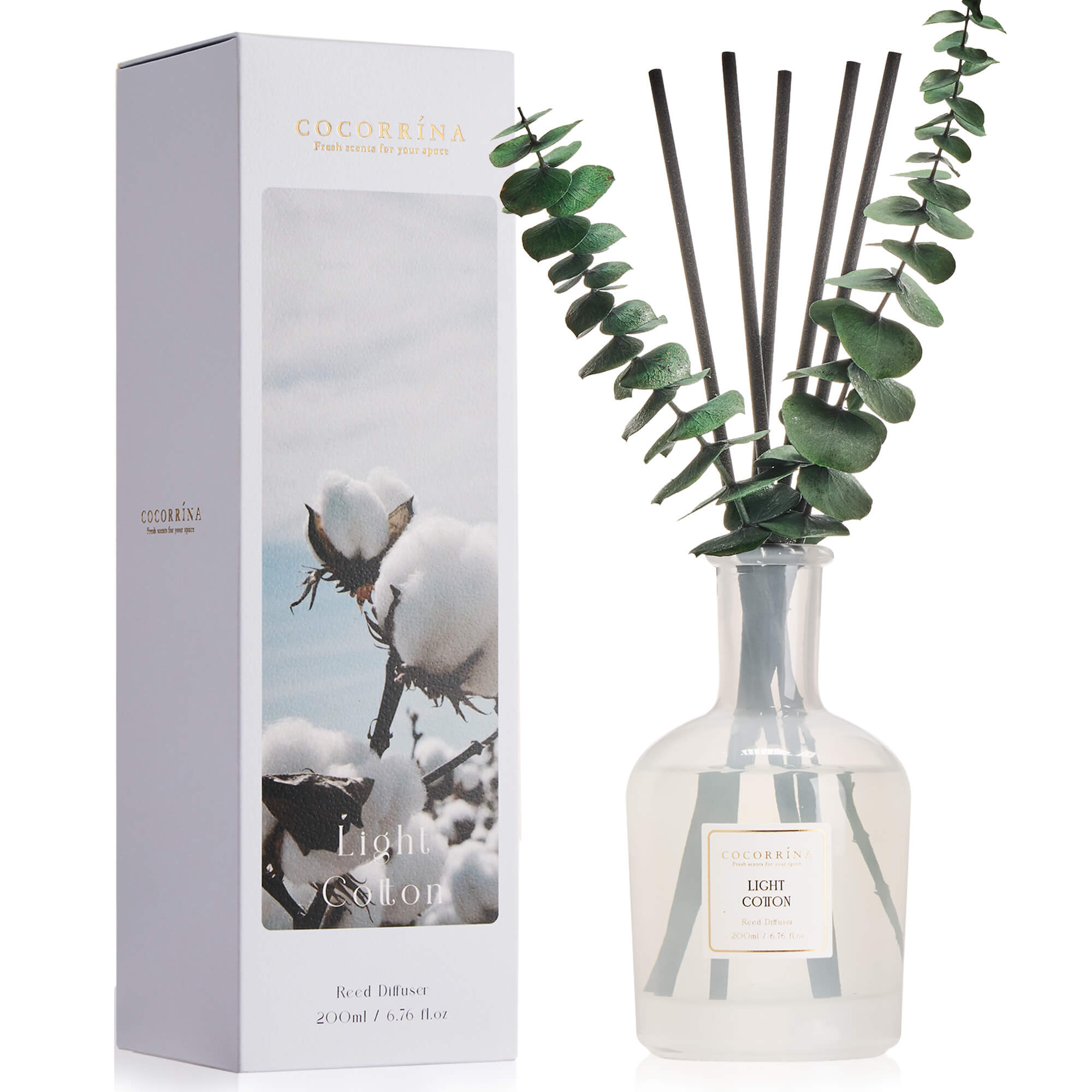 COCORRÍNA Light Cotton Reed Diffuser Set