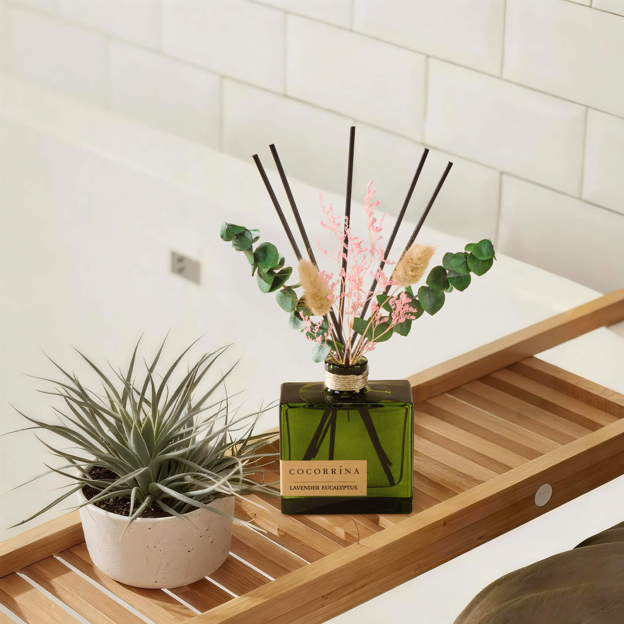 COCORRÍNA Lavender Eucalyptus Reed Diffuser Set