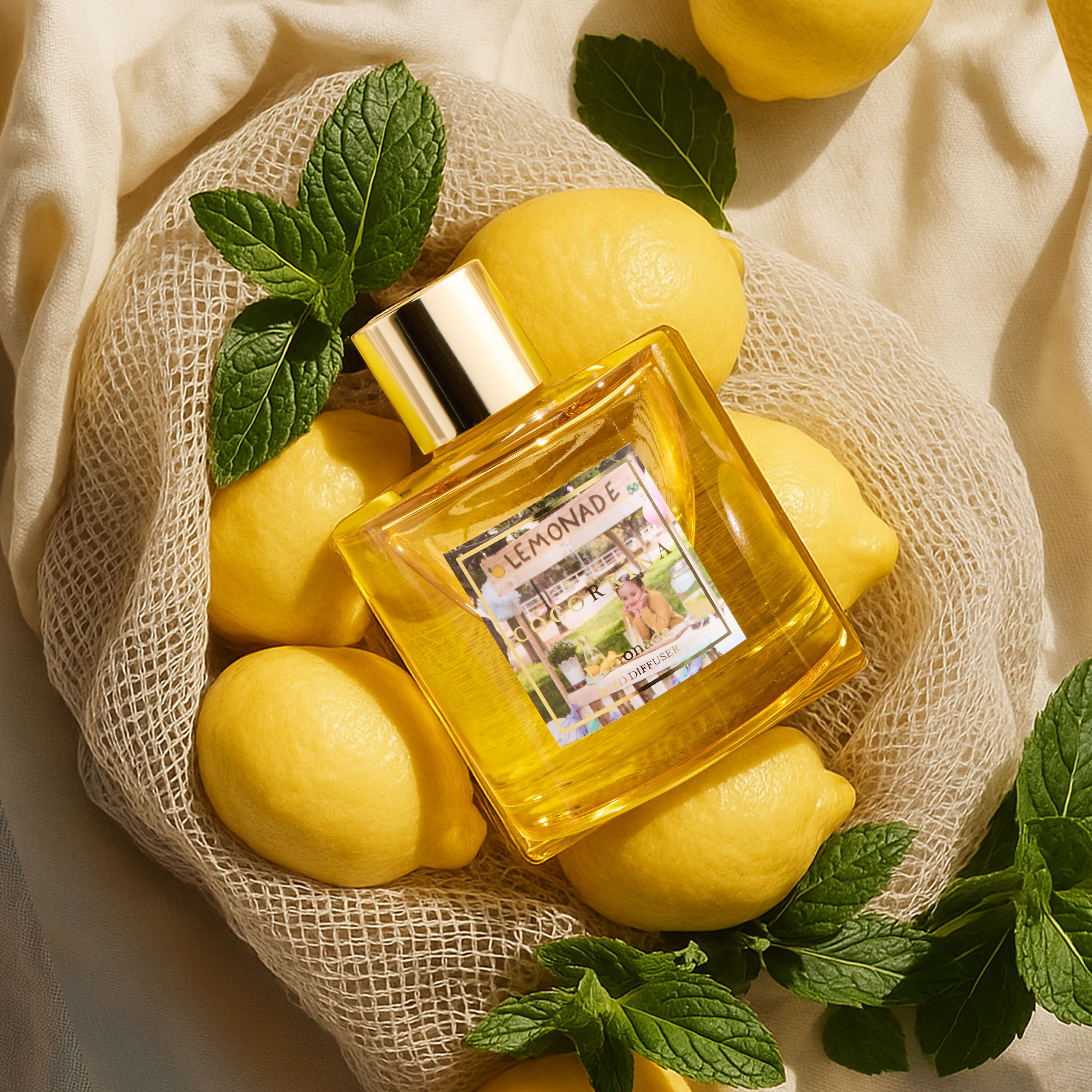 COCORRÍNA Lemonade Reed Diffuser Set
