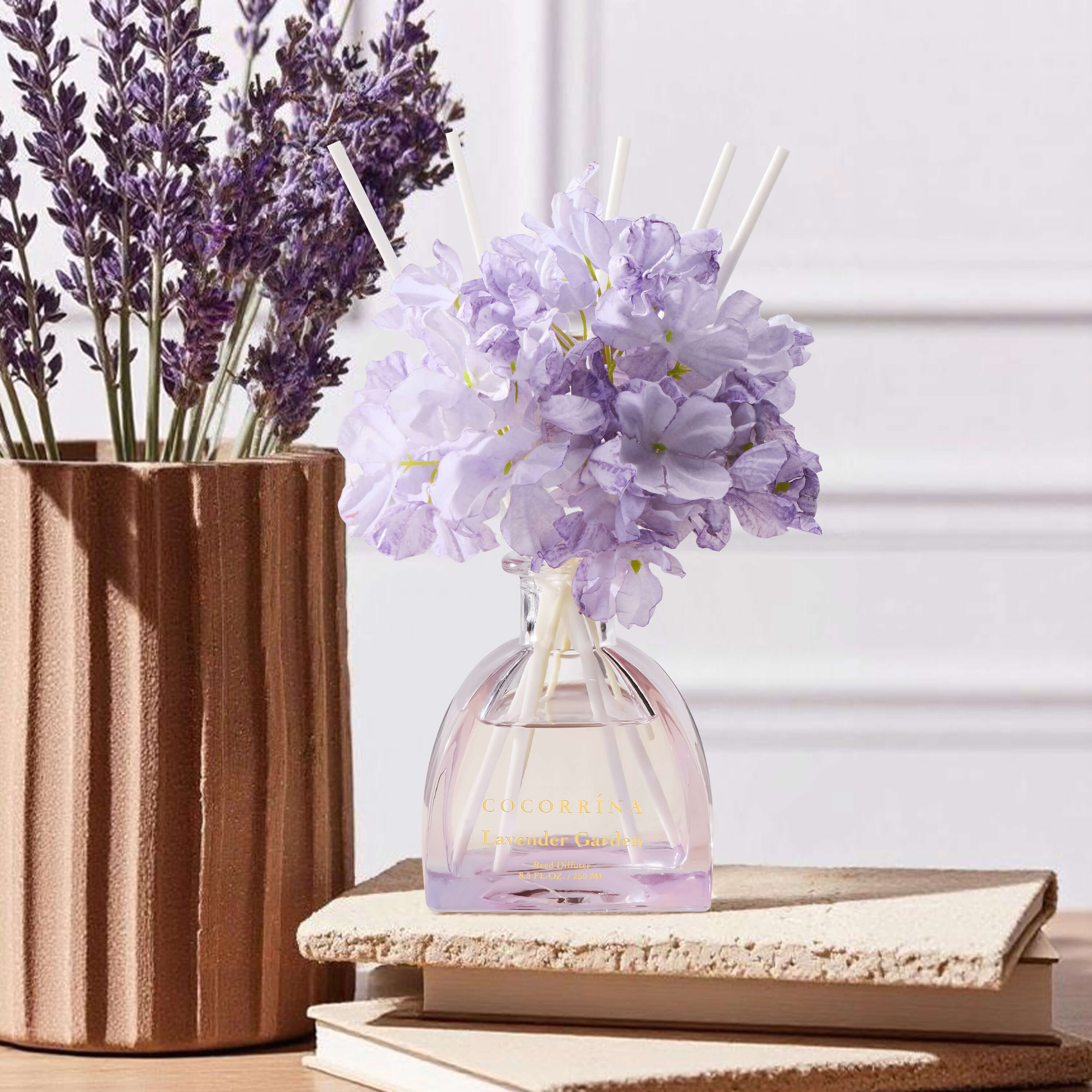 COCORRÍNA Lavender Garden Simple Luxe  Reed Diffuser Set