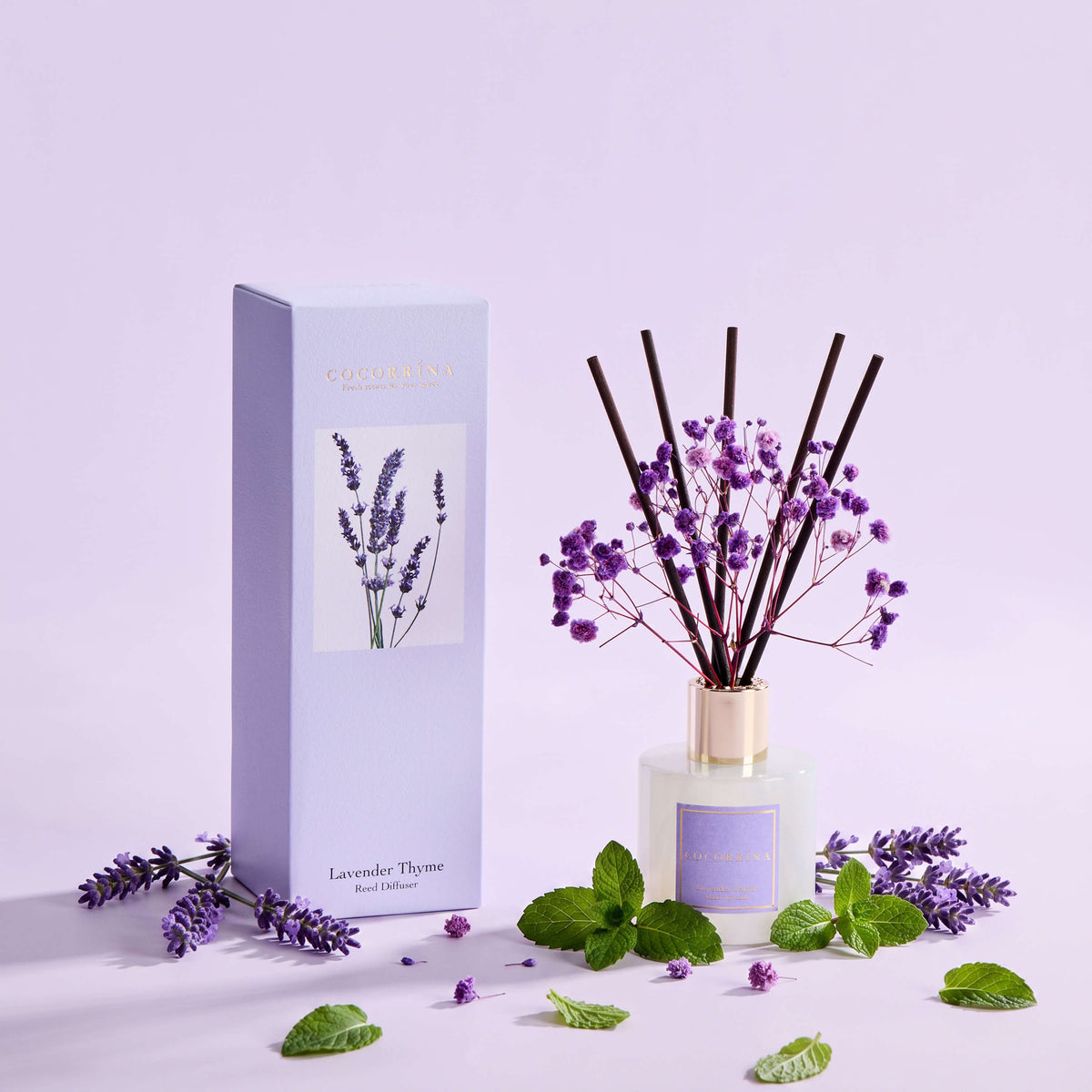 COCORRÍNA Lavender thyme Reed Diffuser Set