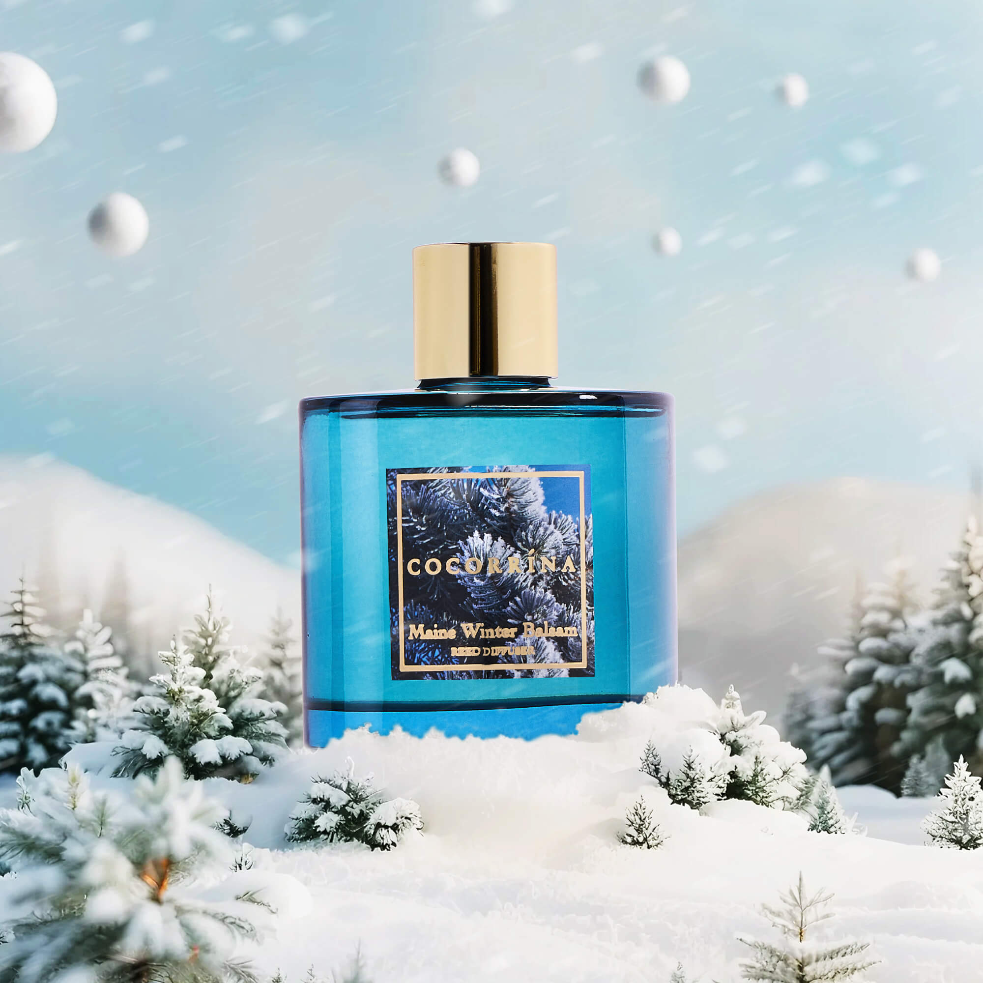 COCORRÍNA Maine Winter Balsam Reed Diffuser Set