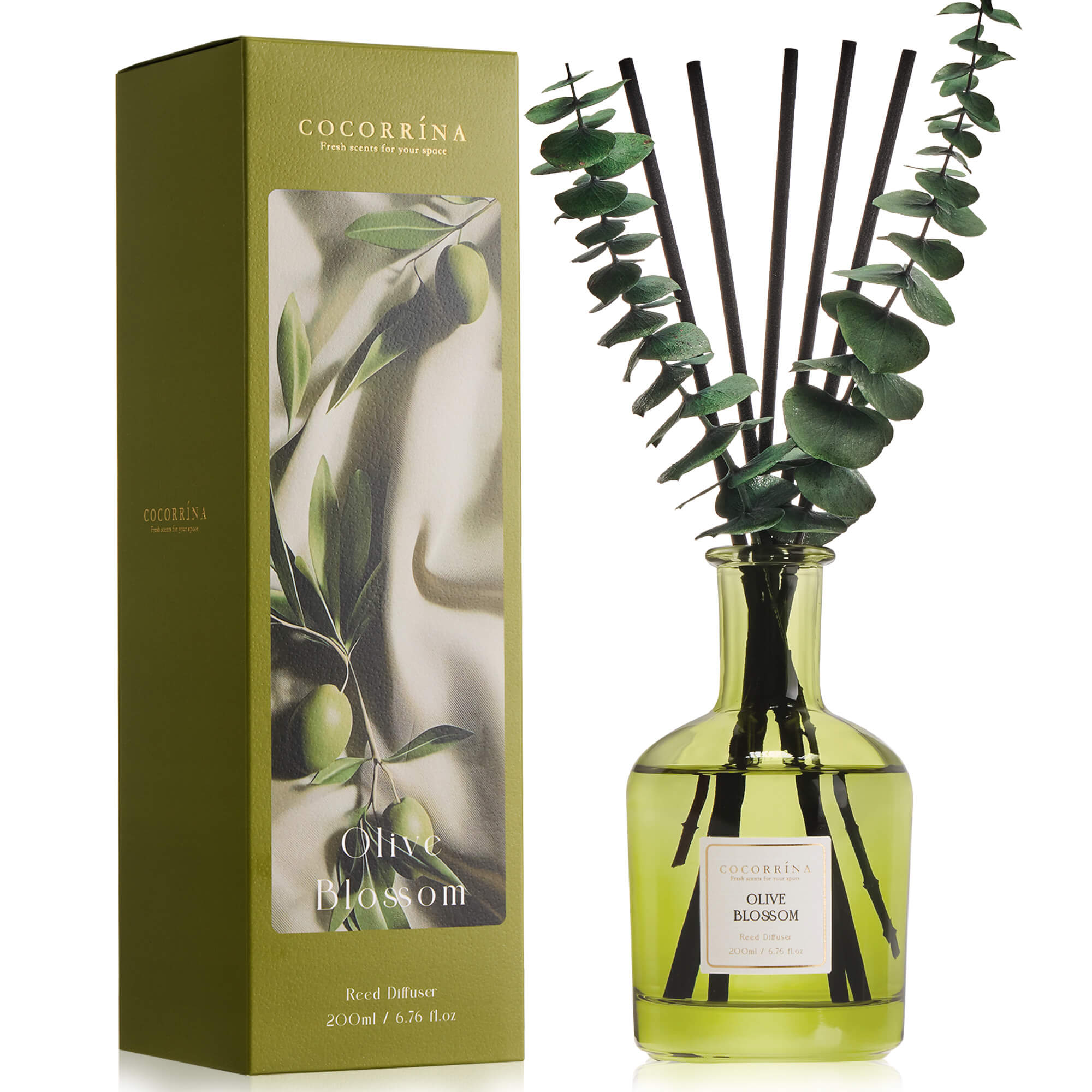 COCORRÍNA Olive Blossom Reed Diffuser Set