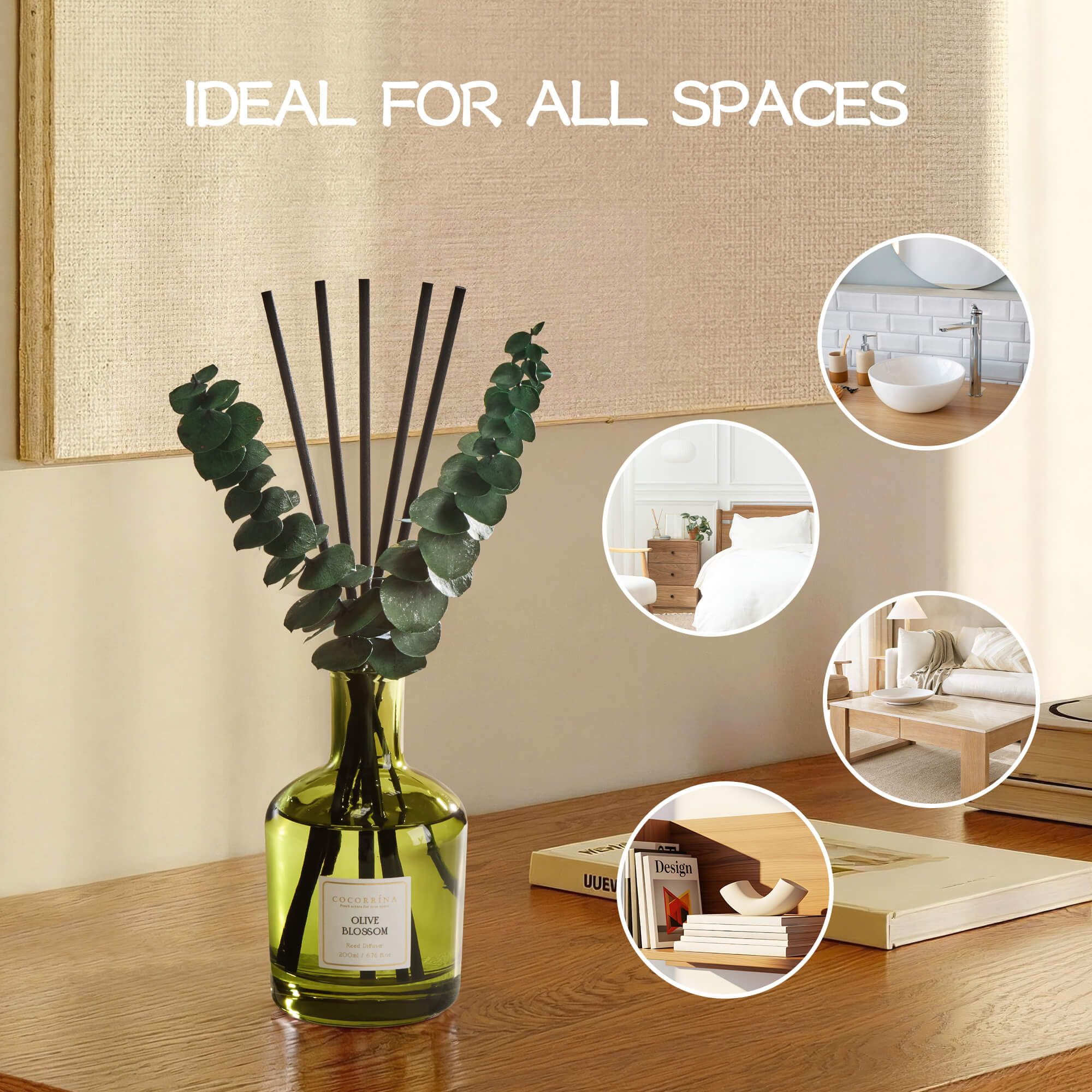 COCORRÍNA Olive Blossom Reed Diffuser Set