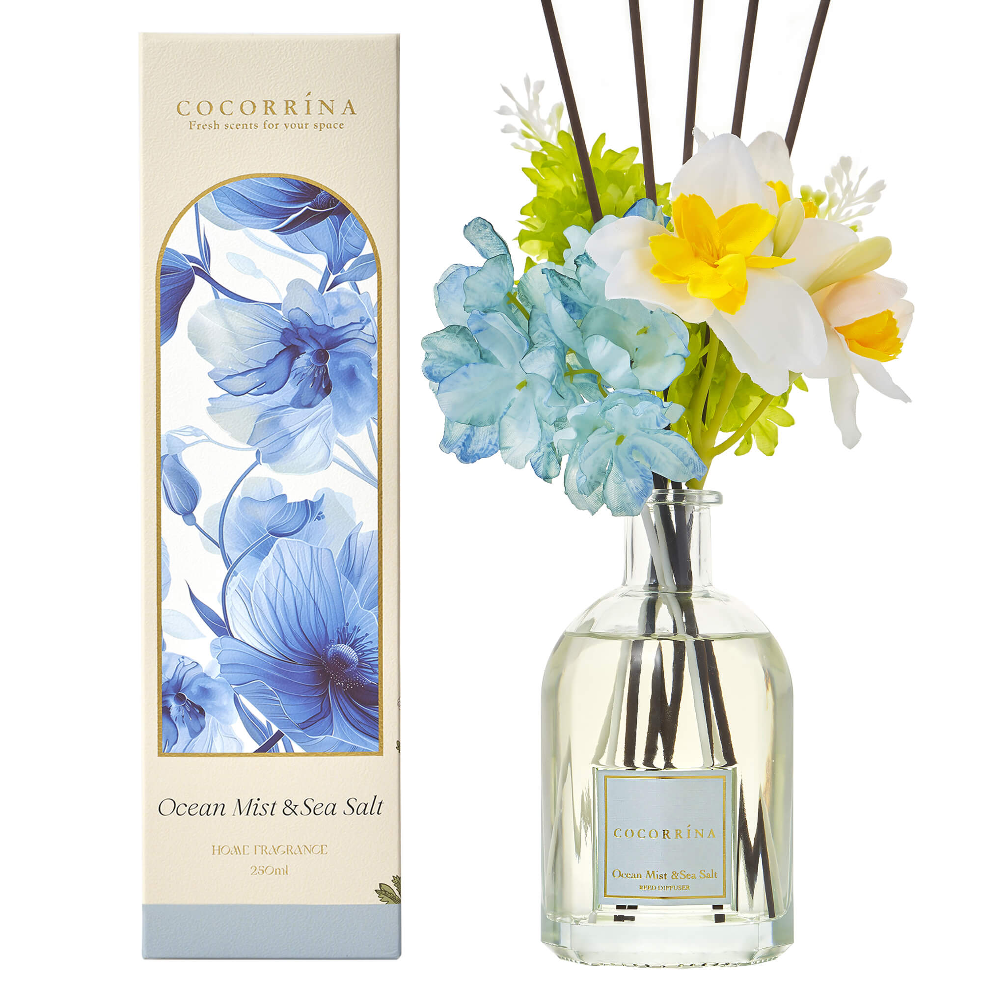 COCORRÍNA Ocean Mist & Sea Salt Flower Reed Diffuser  Diffuser
