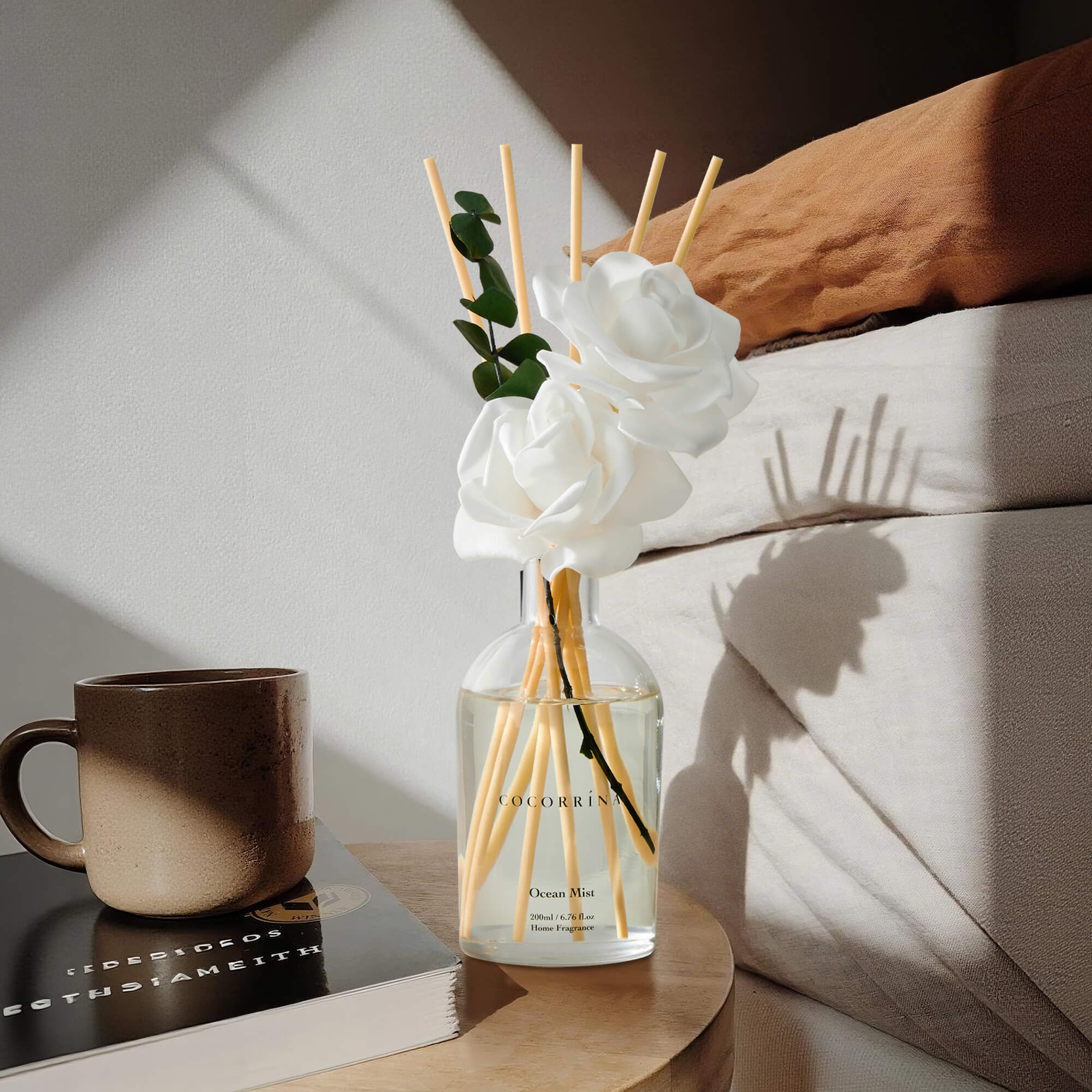 COCORRÍNA Ocean Mist White Rose Reed Diffuser