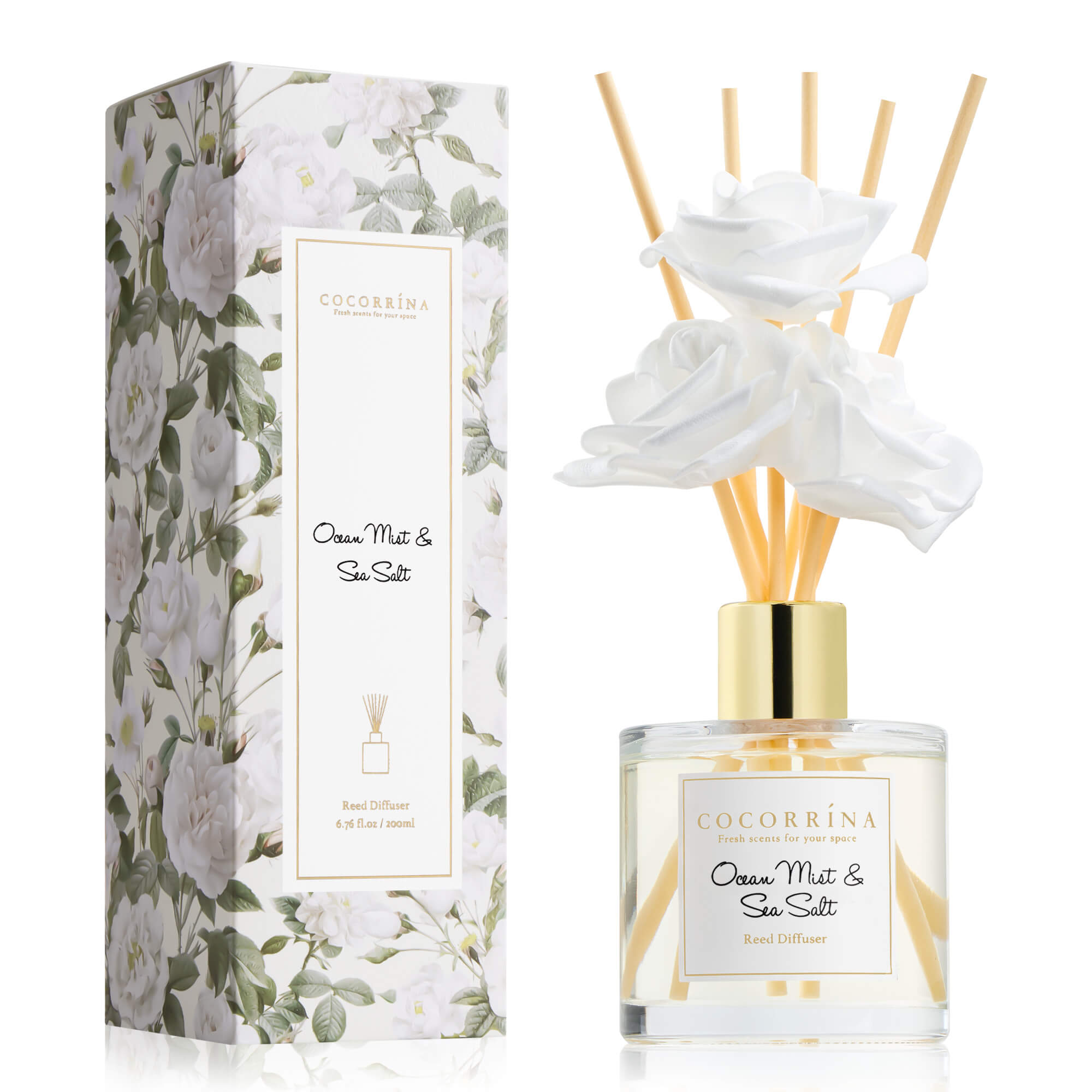 COCORRÍNA  Ocean Mist & Sea Salt Reed Diffuser Set