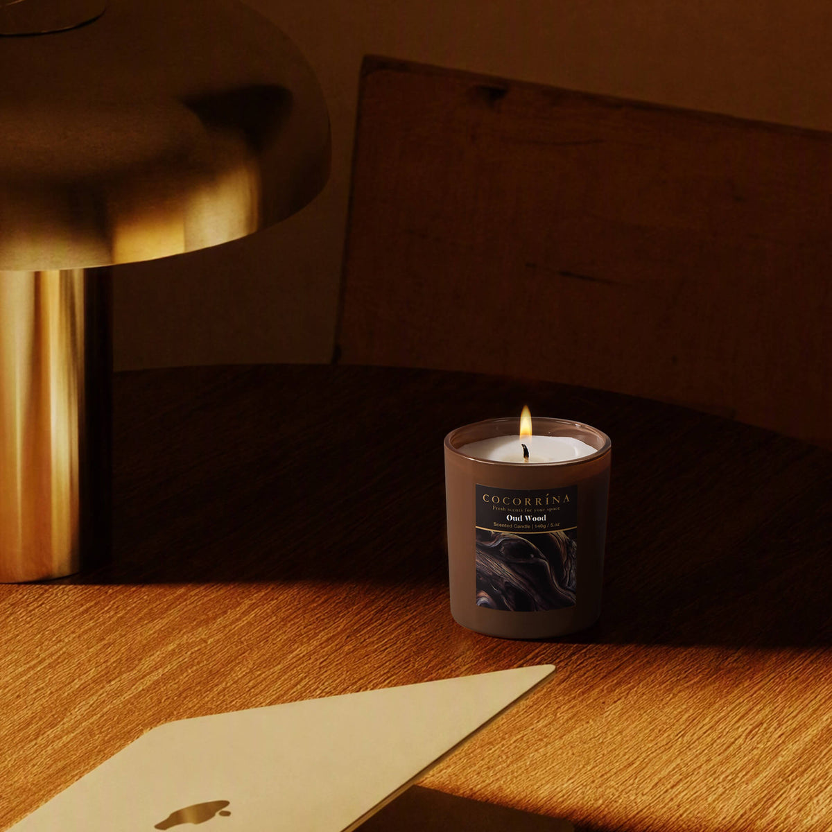 COCORRÍNA 5.oz Oud Wood Candle(Pre-order)