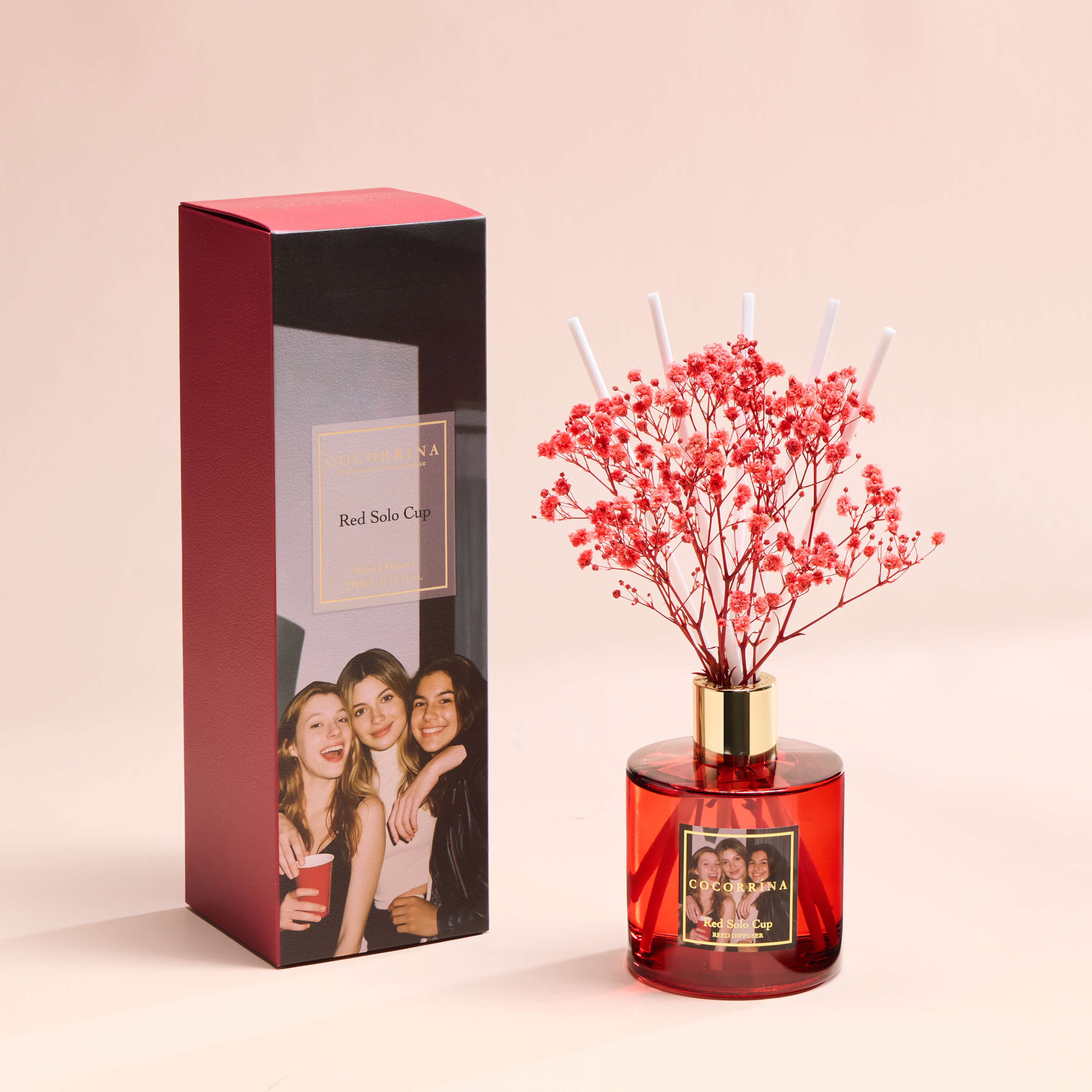 COCORRÍNA Red Solo Cup Reed Diffuser Set