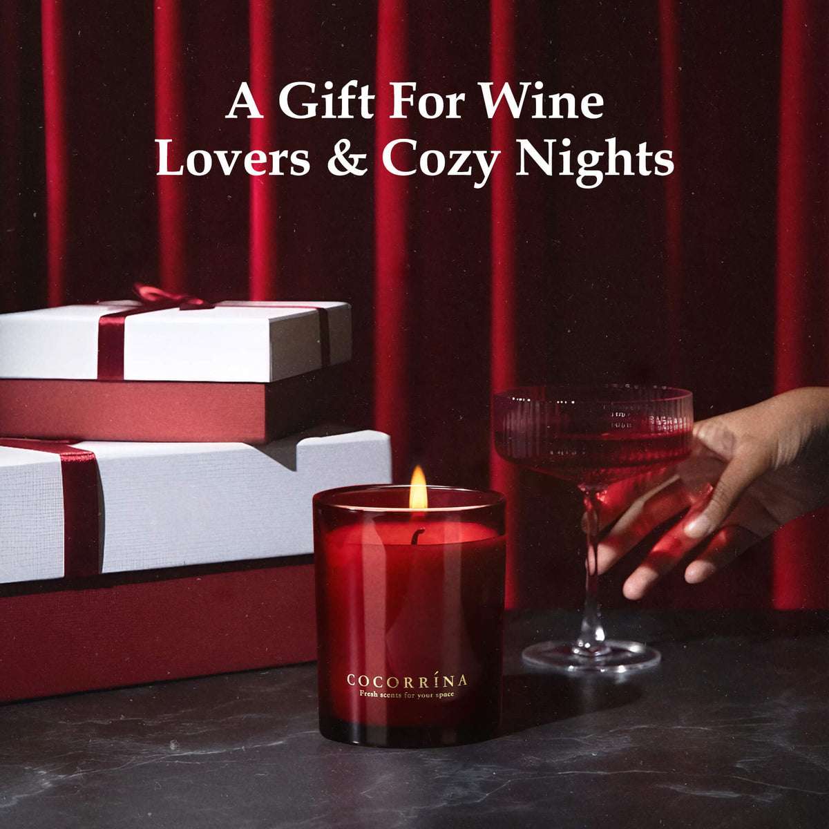 COCORRÍNA Red Wine Candle