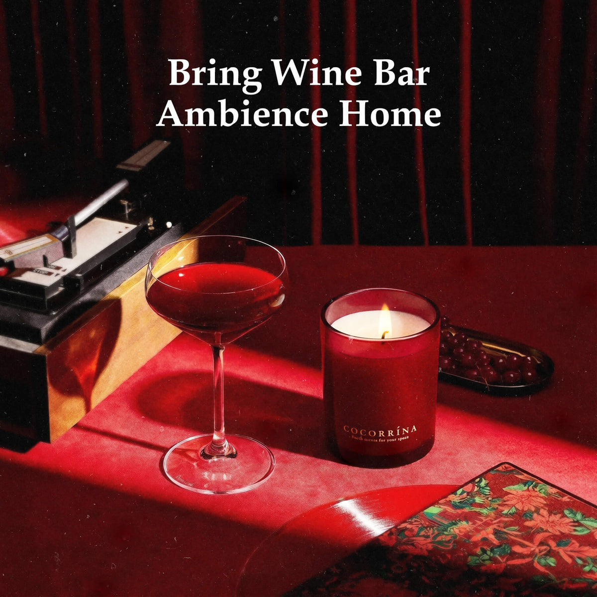 COCORRÍNA Red Wine Candle