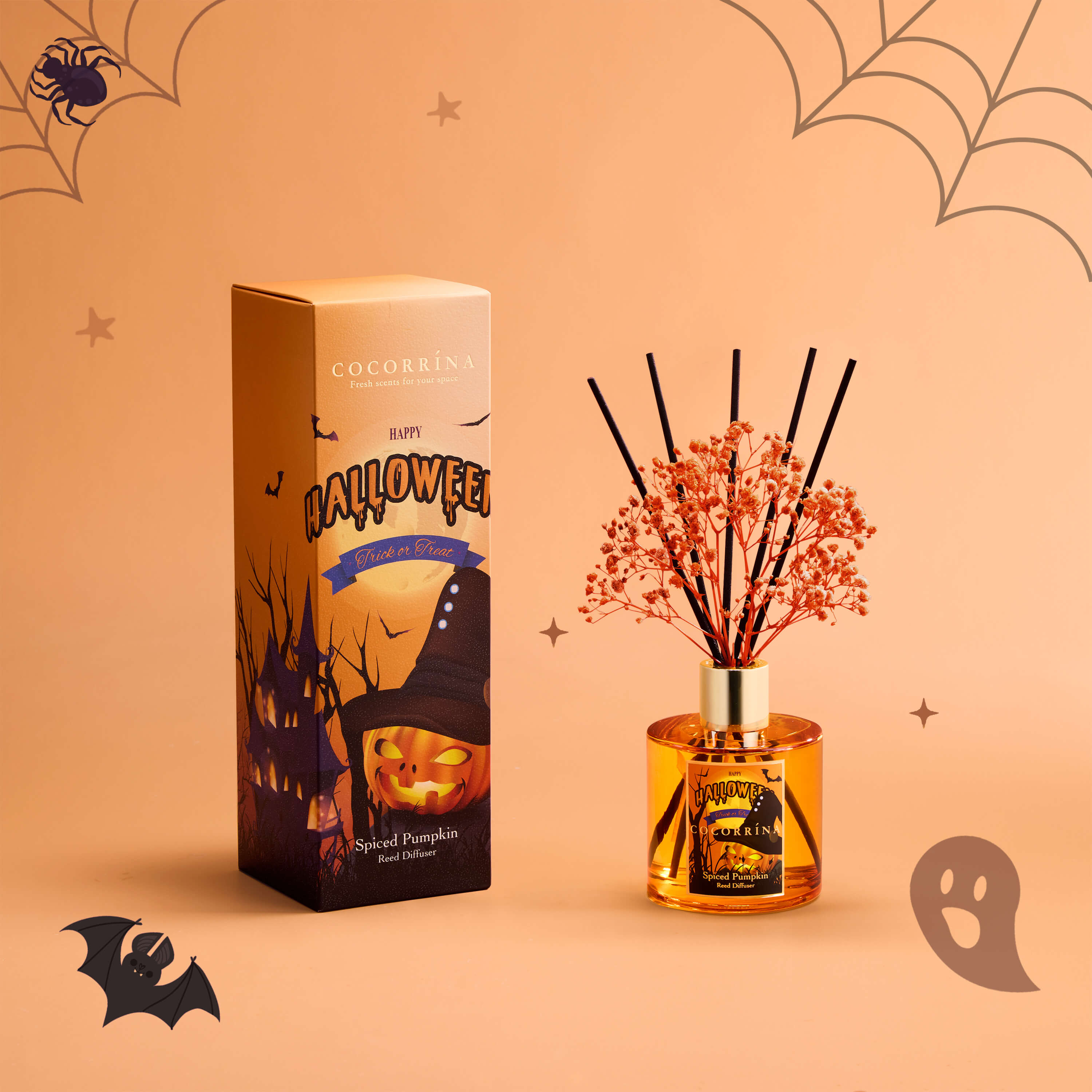COCORRÍNA Spiced Pumpkin 6.76oz Scented Diffuser