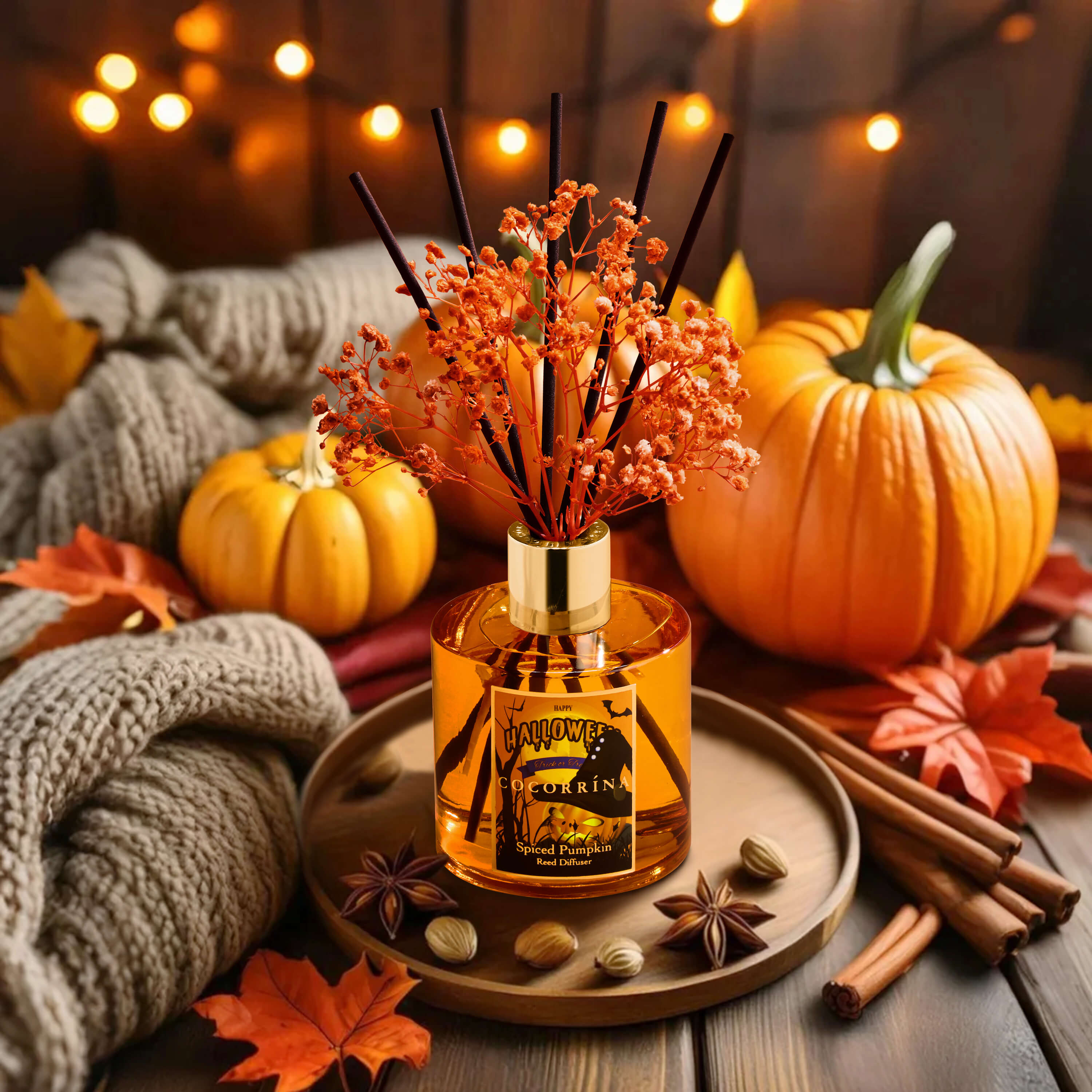 COCORRÍNA Spiced Pumpkin 6.76oz Scented Diffuser