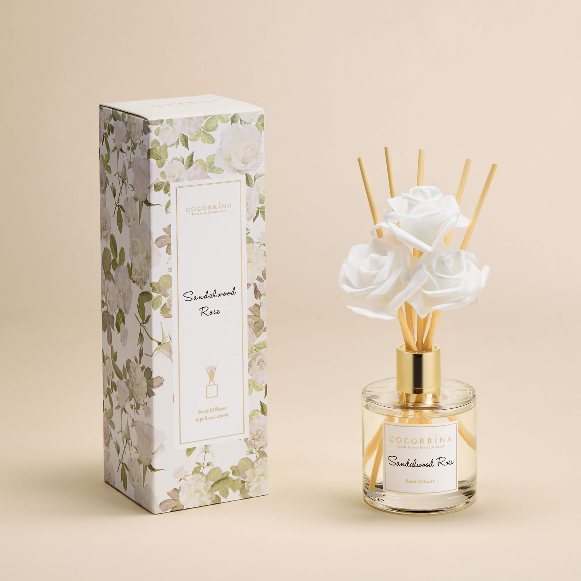 COCORRÍNA Clean linen Reed Diffuser Set