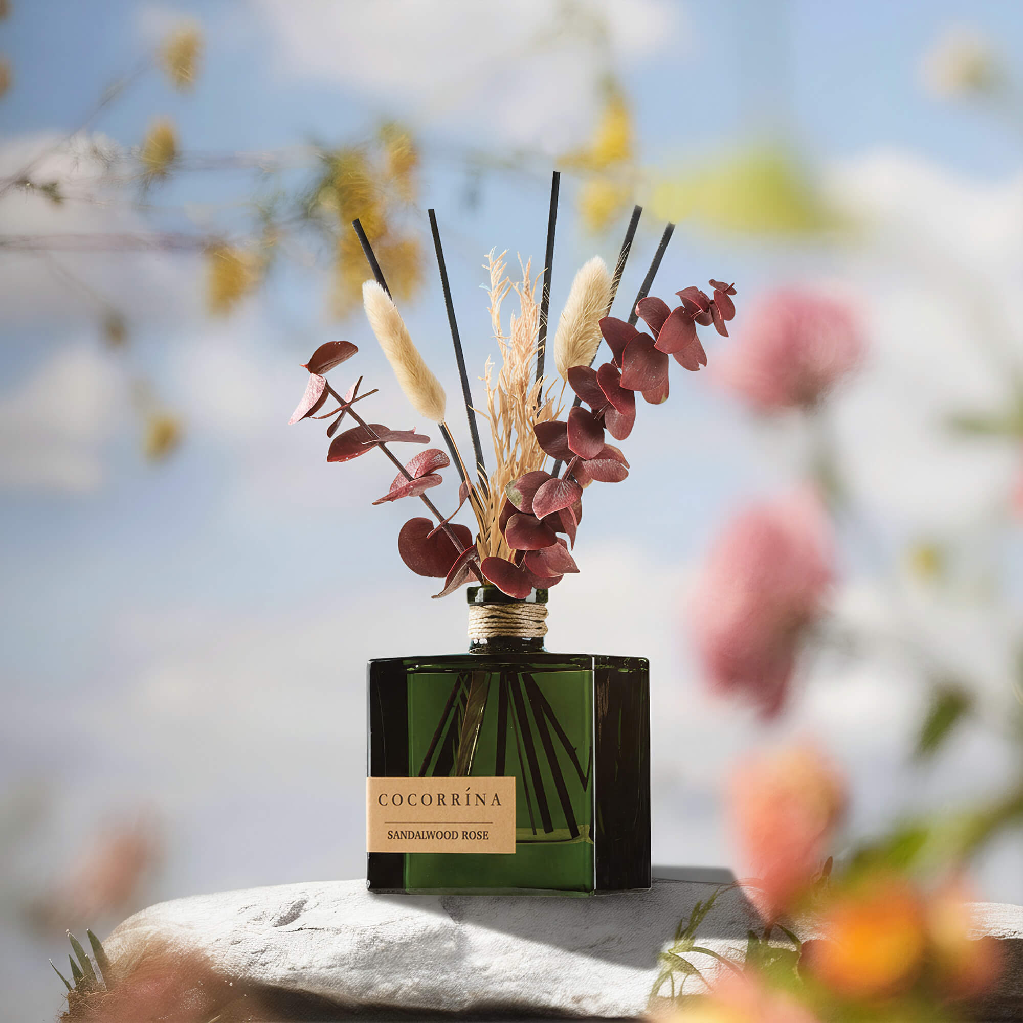 COCORRÍNA Sandalwood Rose Reed Diffuser Set