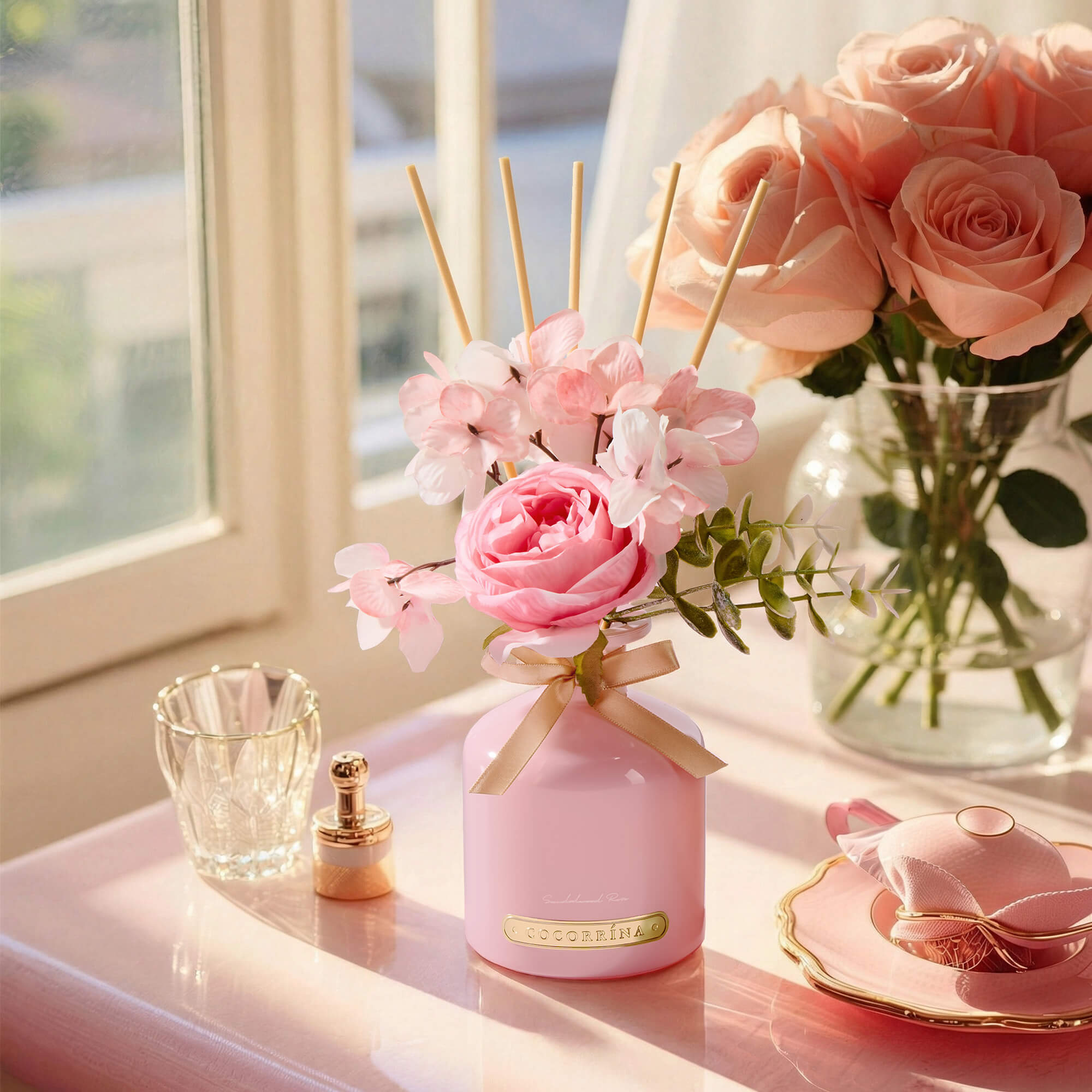 COCORRÍNA Sandalwood Rose Diffuser Set