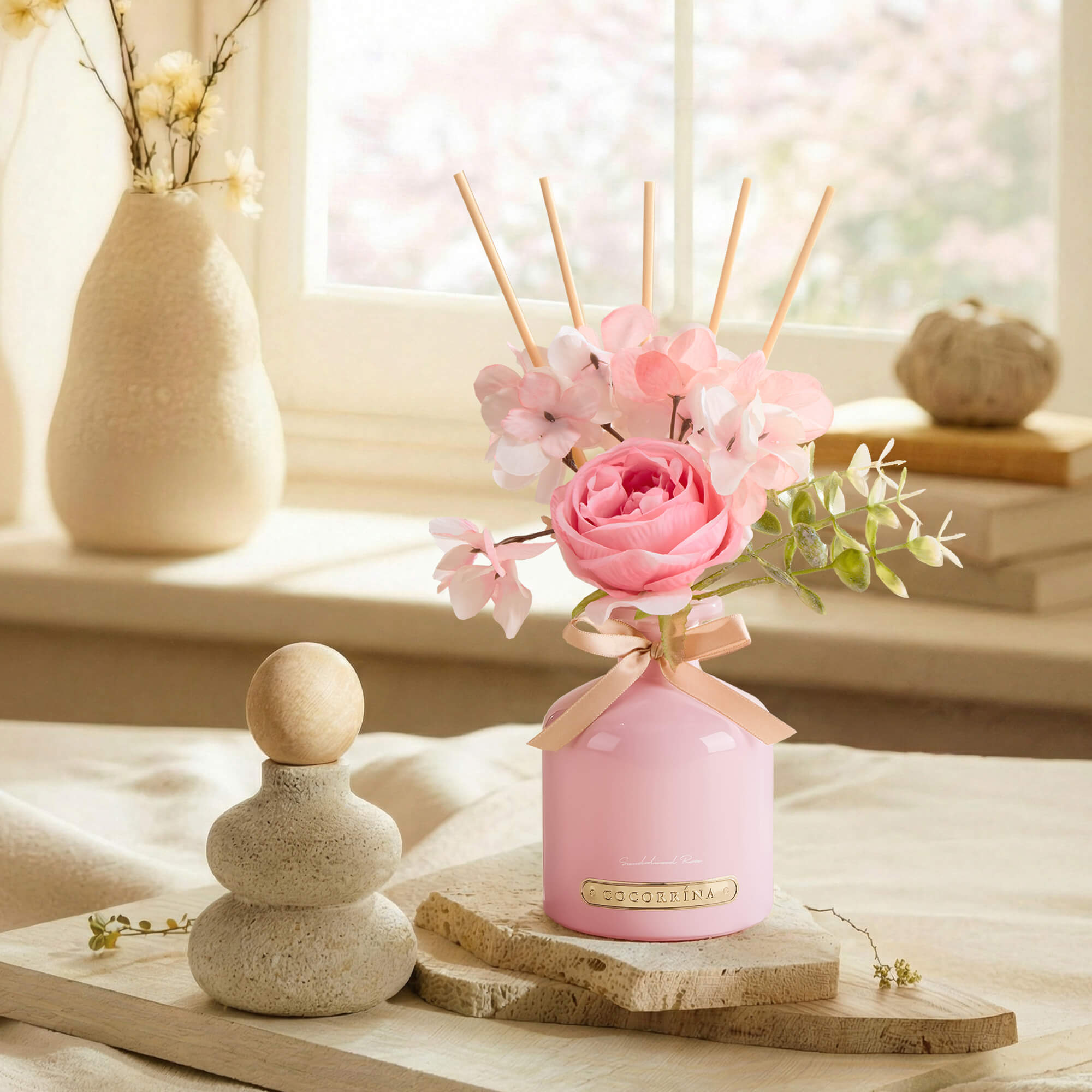 COCORRÍNA Sandalwood Rose Diffuser Set
