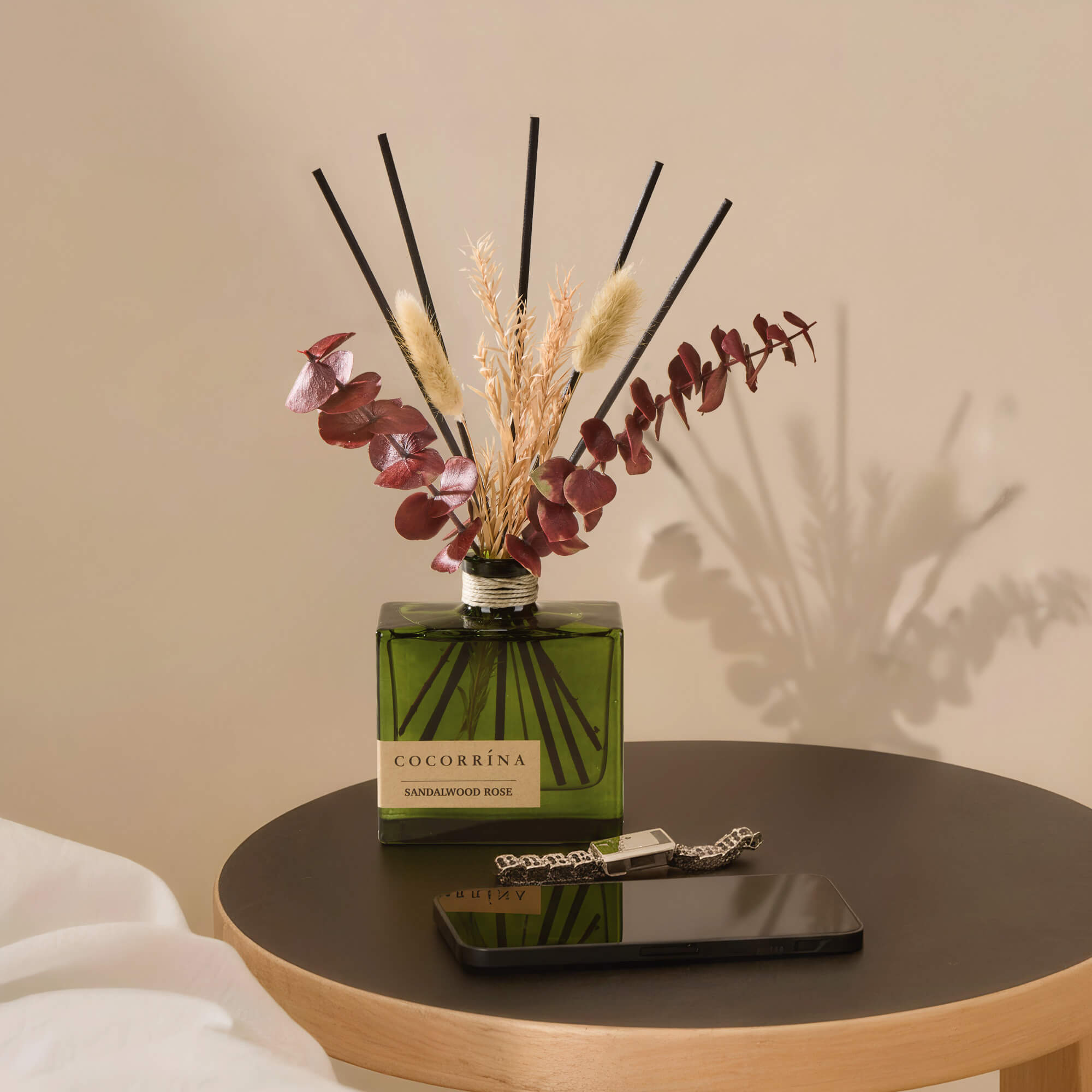 COCORRÍNA Sandalwood Rose Reed Diffuser Set