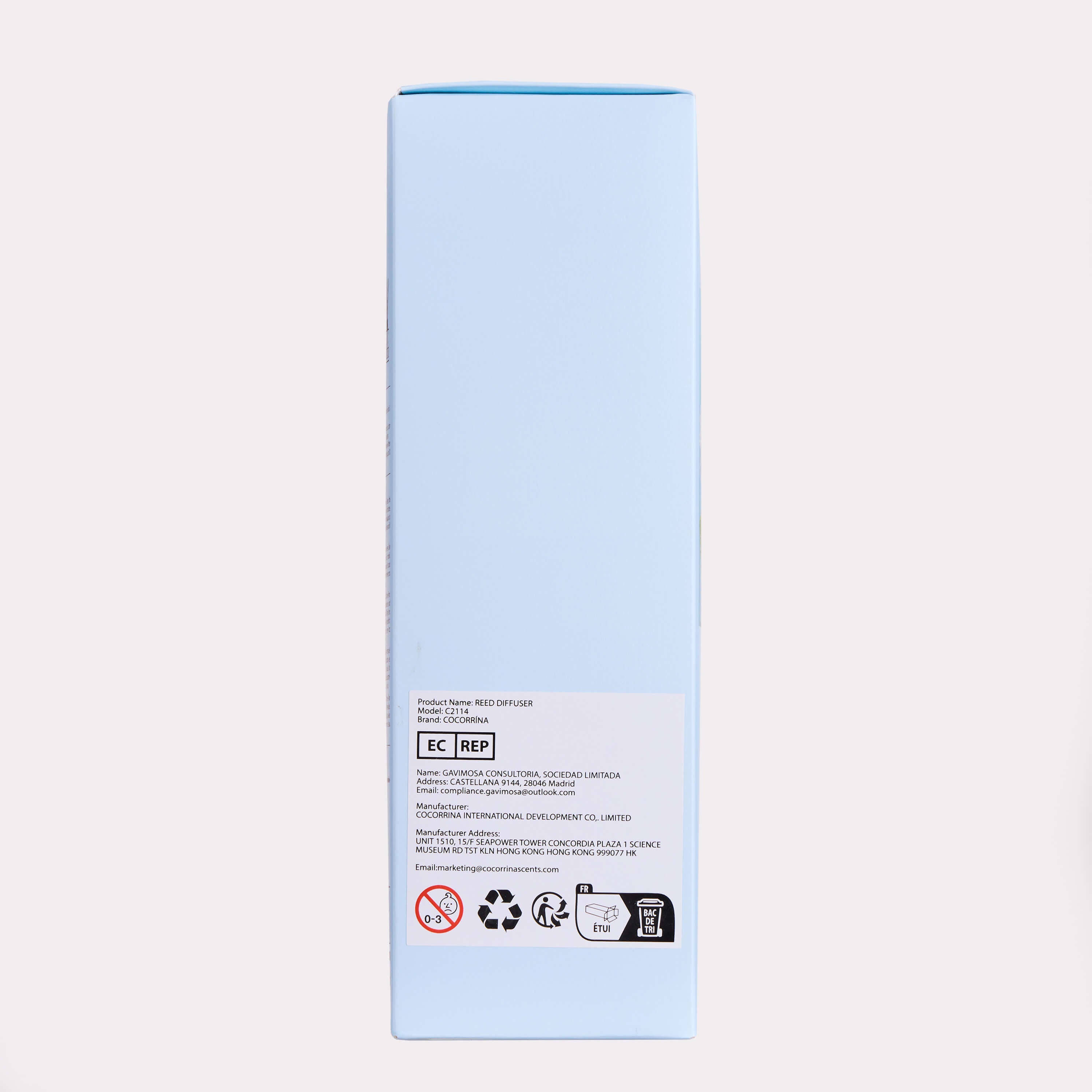 COCORRÍNA Wild Mint & Eucalyptus Reed Diffuser Set