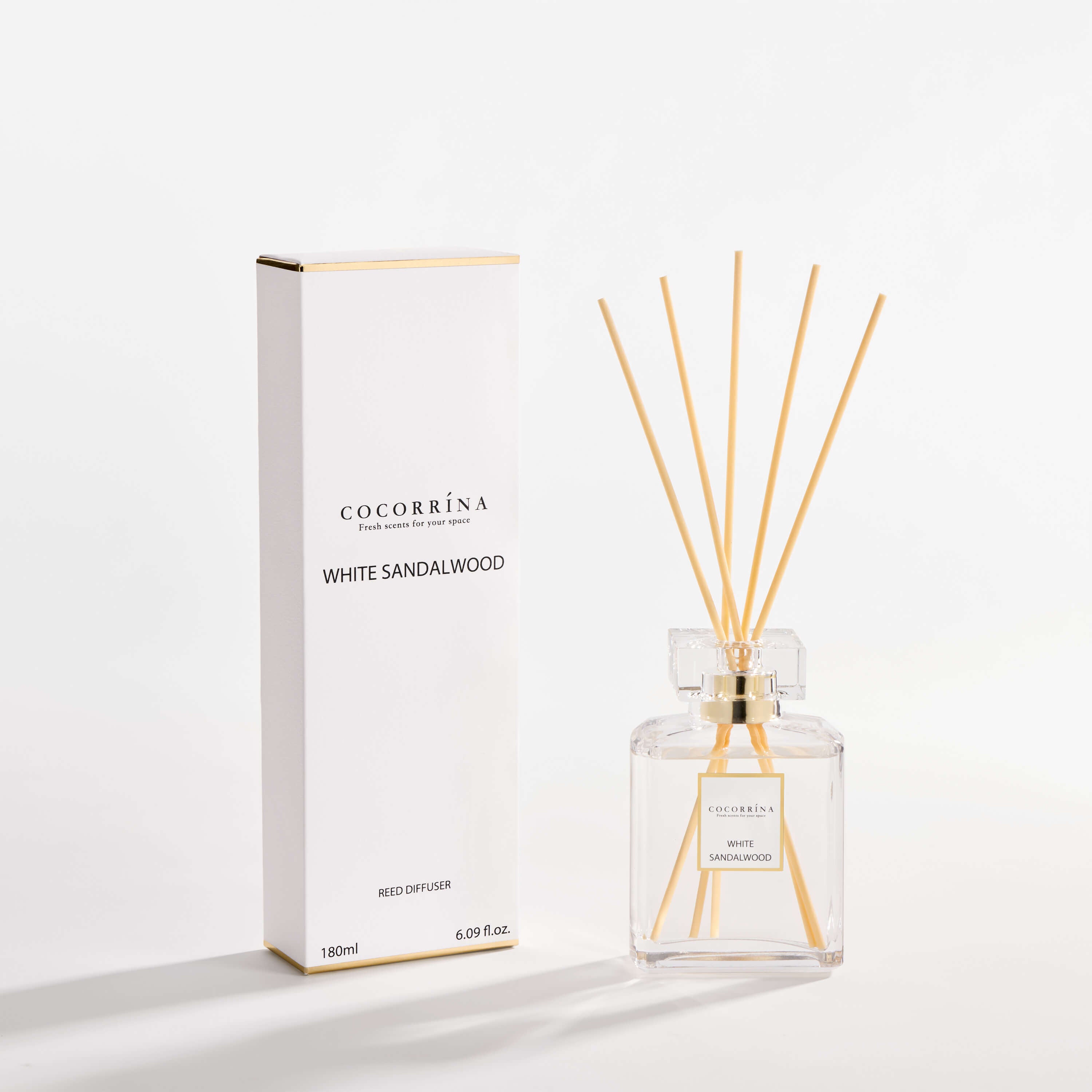 Set de difusor de varillas de perfume Rosa Suave COCORRÍNA