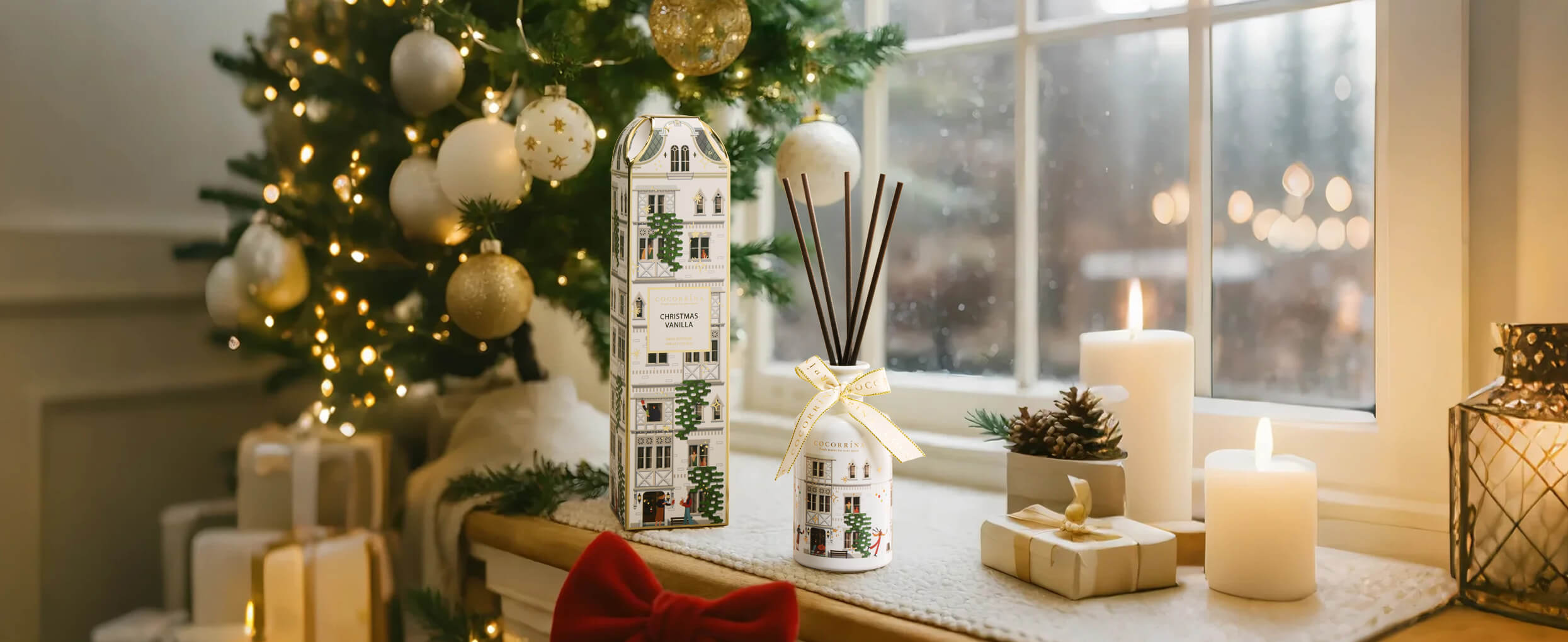 COCORRÍNA Christmas Vanilla Christmas Reed Diffuser Set