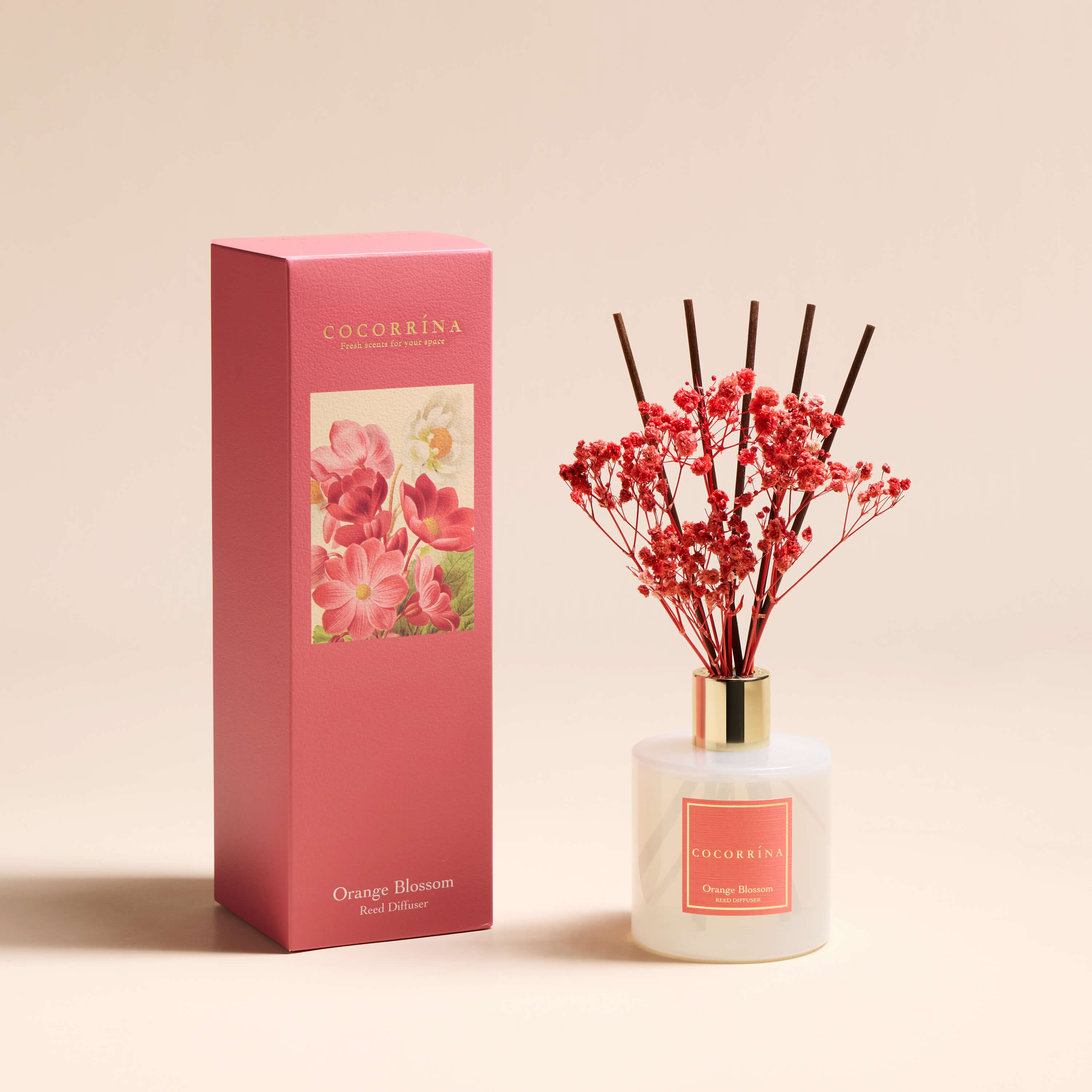 COCORRÍNA Orange Bloosom Reed Diffuser Set