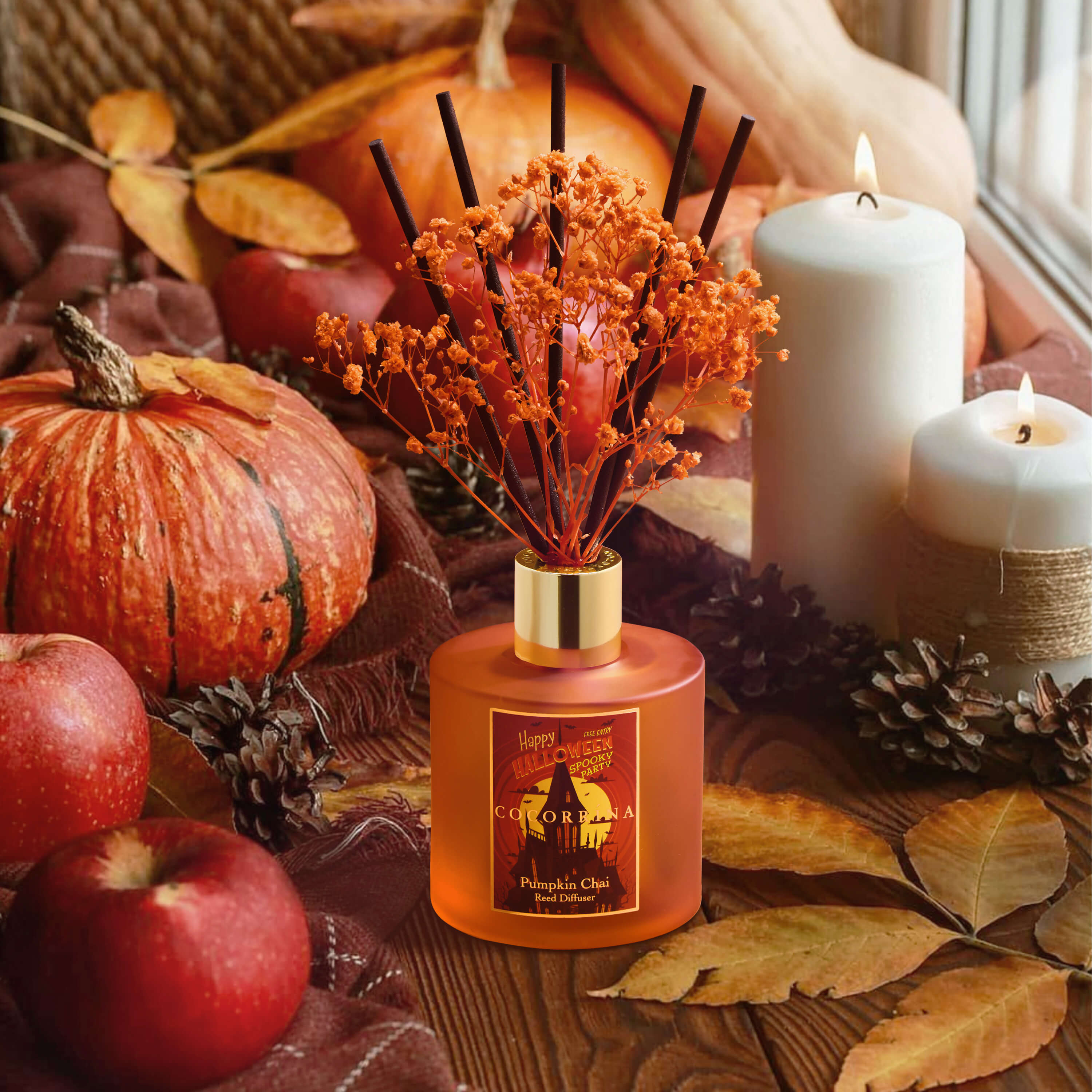 Difusor de varillas COCORRÍNA Pumpkin Chai