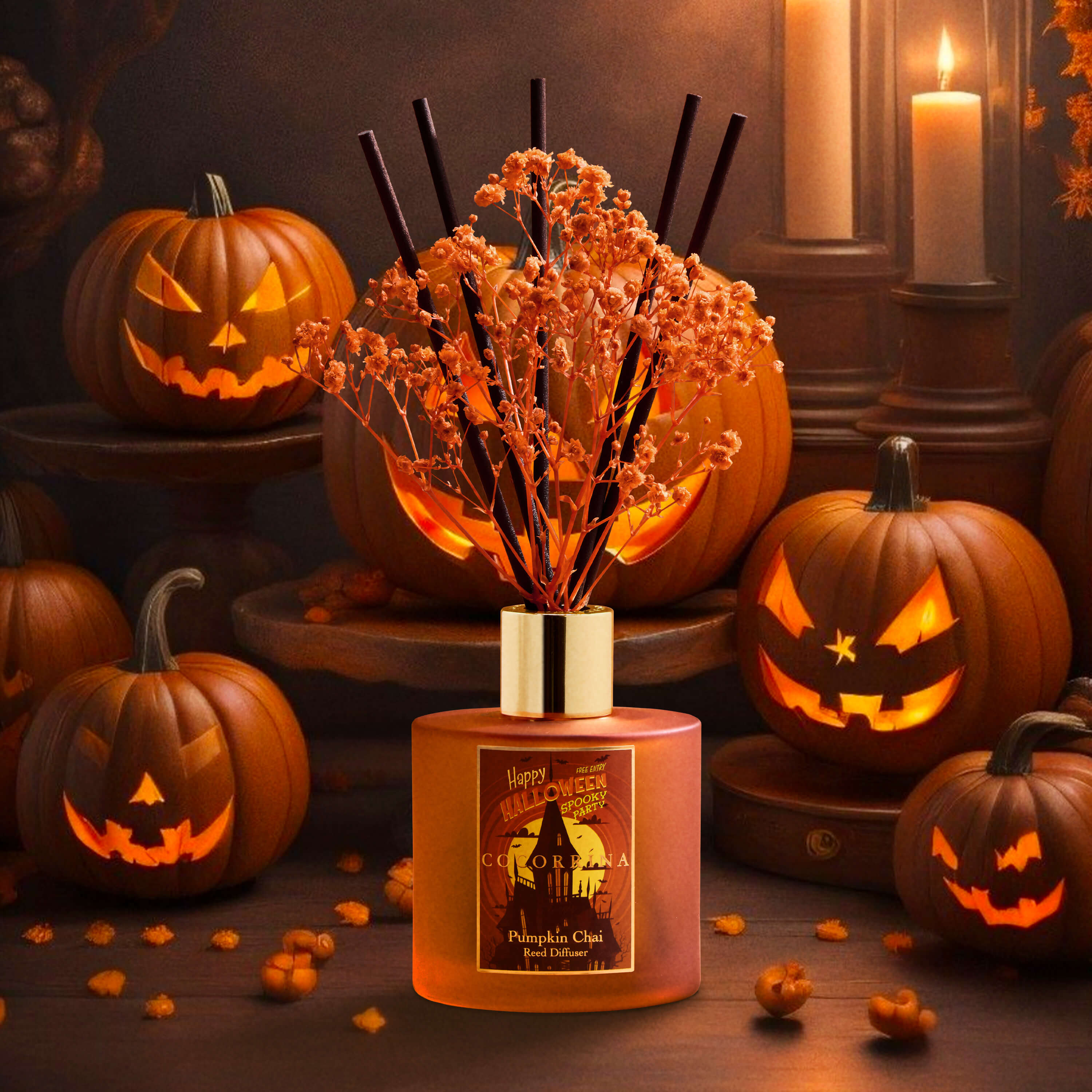 Difusor de varillas COCORRÍNA Pumpkin Chai