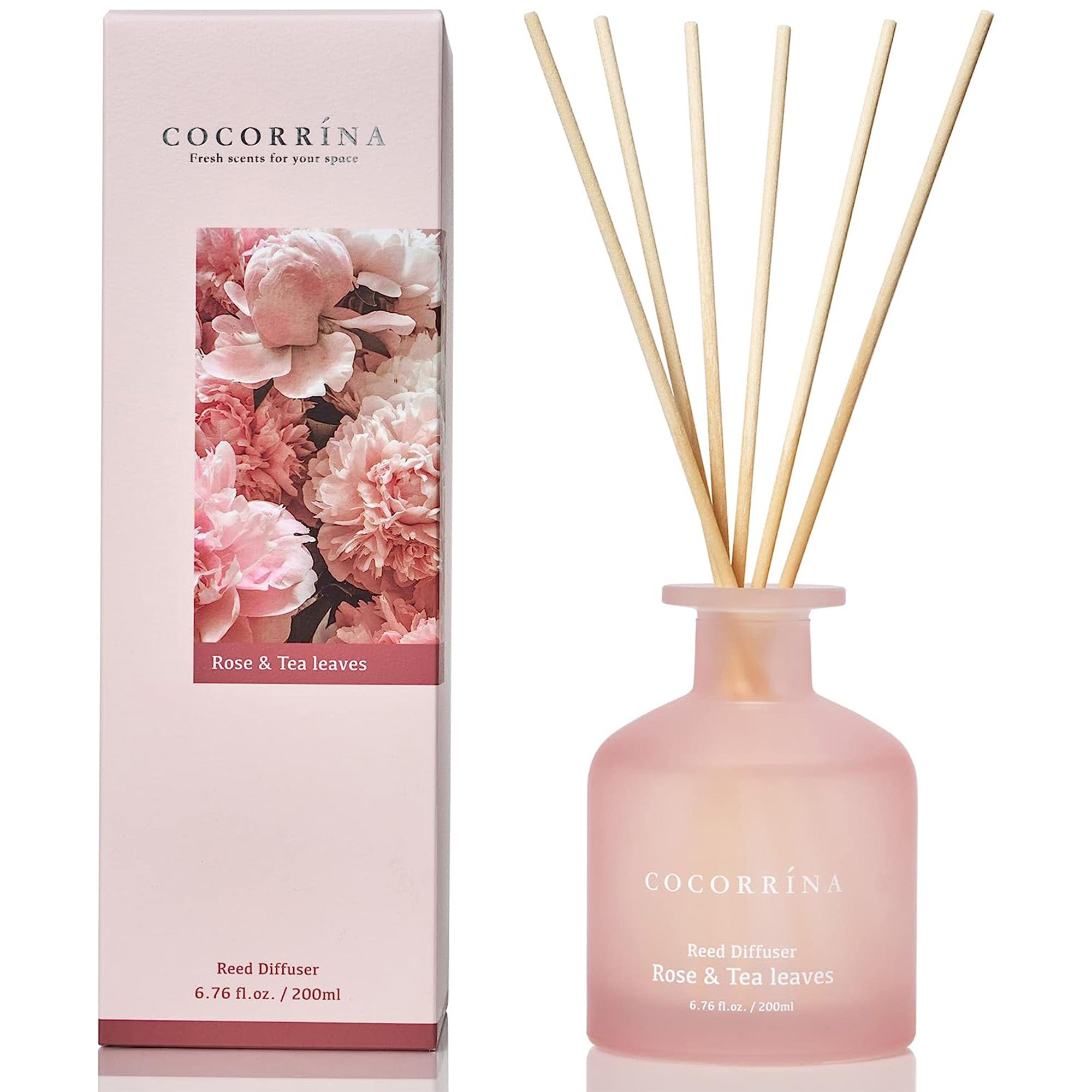 COCORRÍNA Rose & Tea Leaves Reed Diffuser