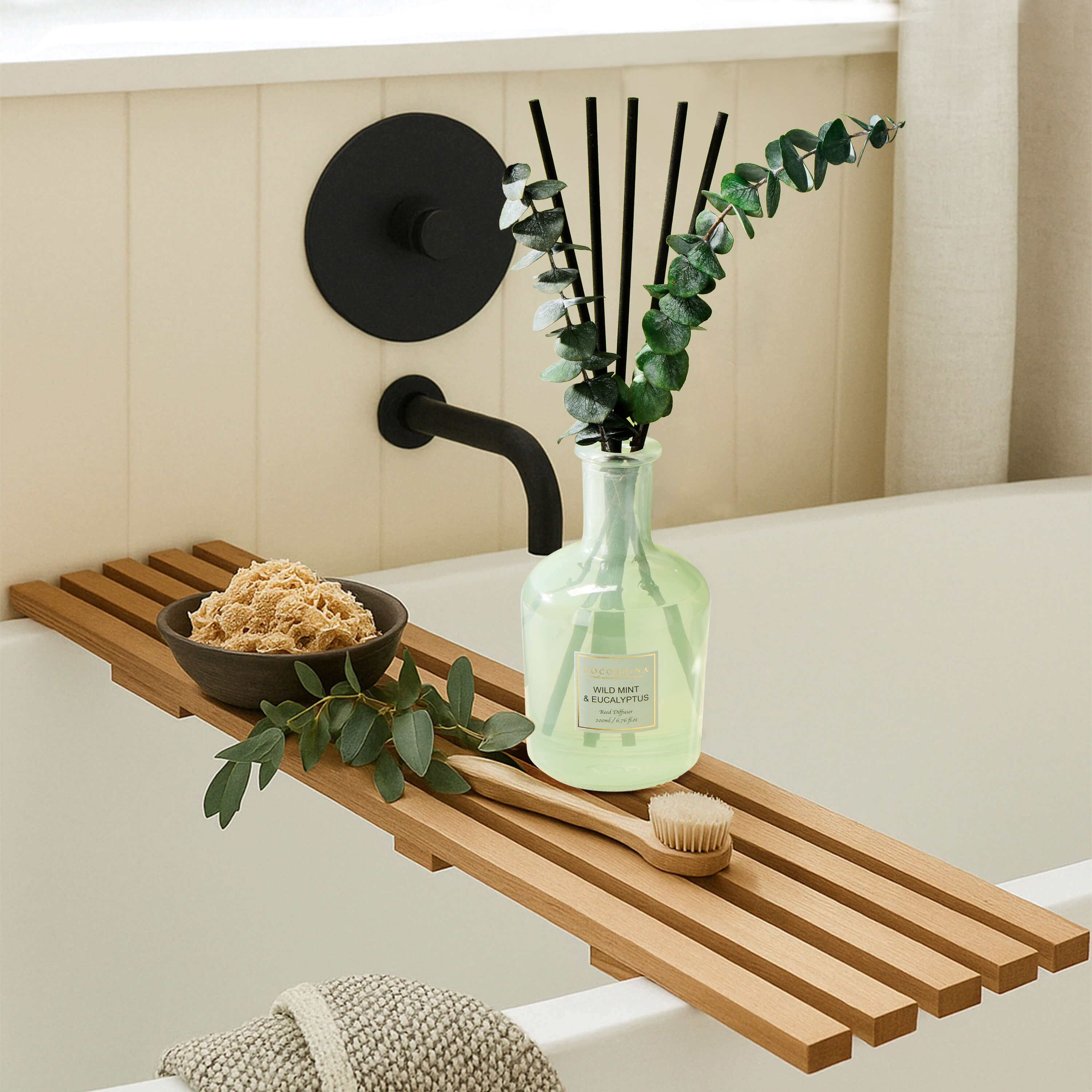 COCORRÍNA Wild Mint & Eucalyptus Reed Diffuser Set