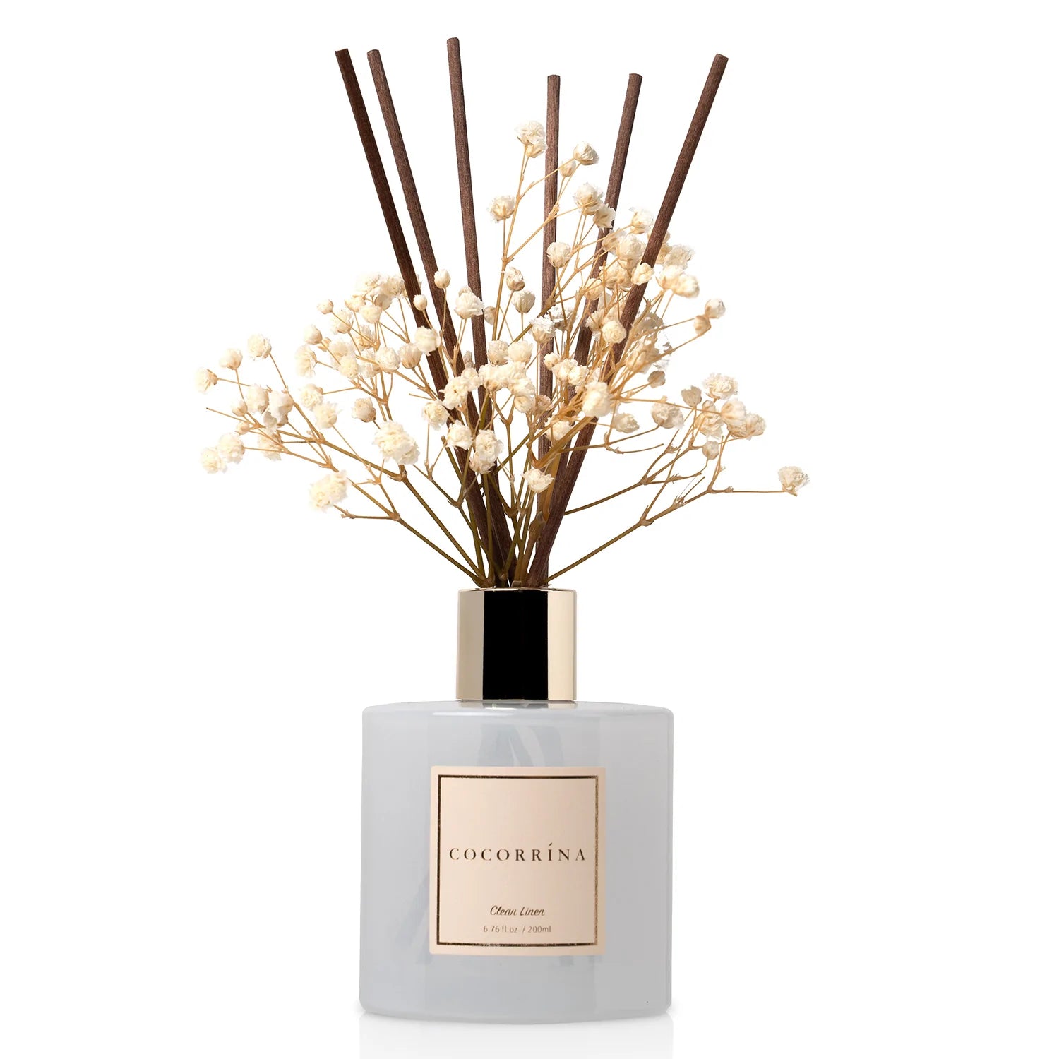 COCORRÍNA Clean Linen Reed Diffuser Set of 2