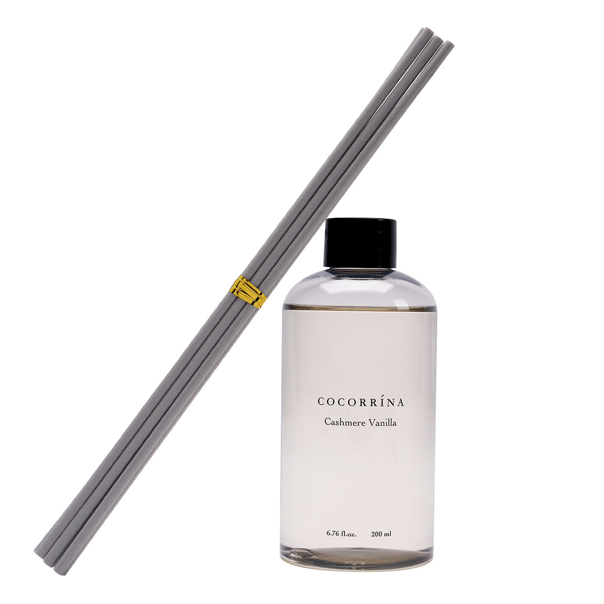 Cocorrína Cashmere Vanilla Scented Reed Diffuser Oil Refill with 6 Sticks